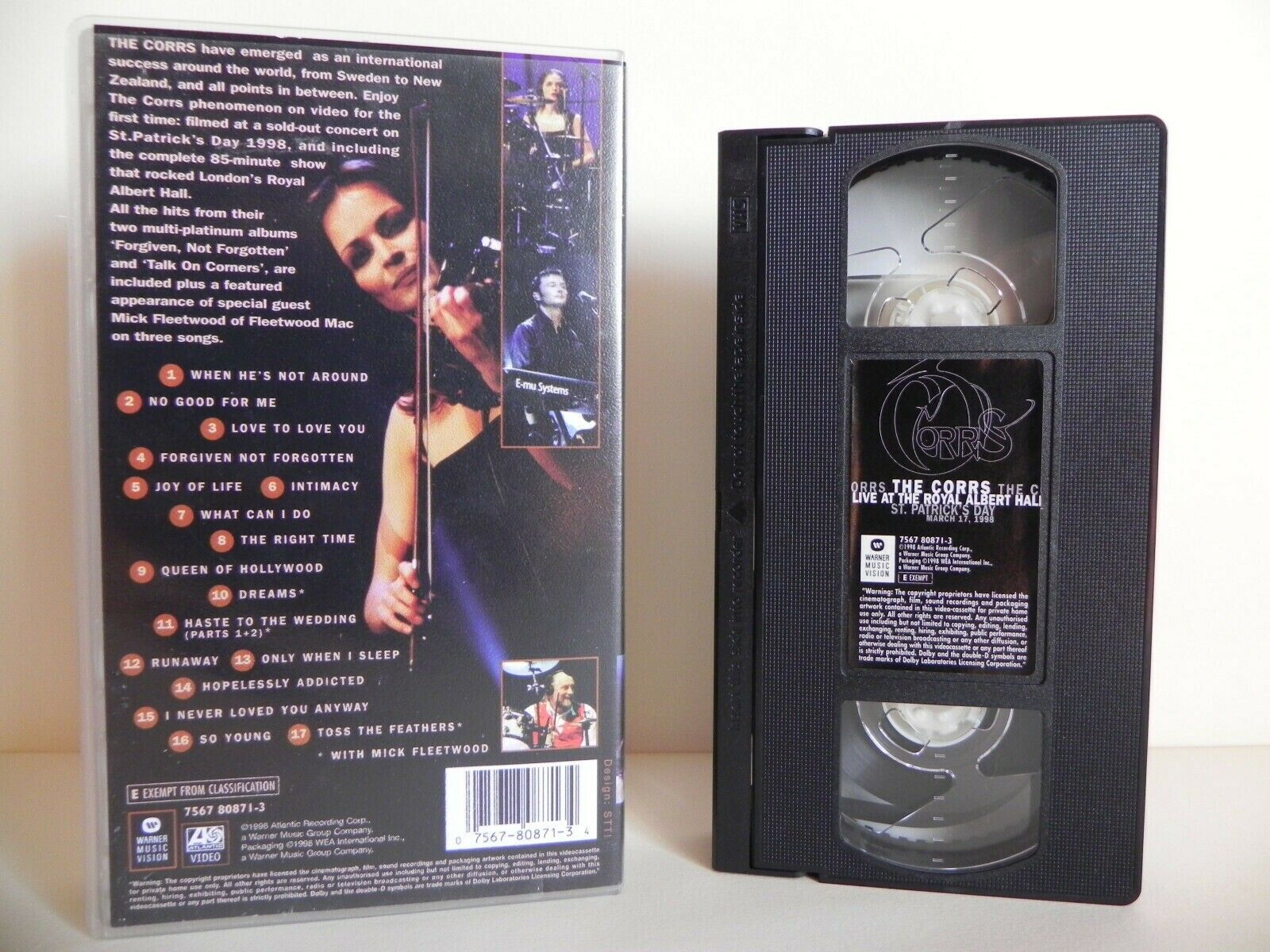 The Corrs - Live At The Royal Albert Hall - St. Patrick's Day - March 1998 - VHS-