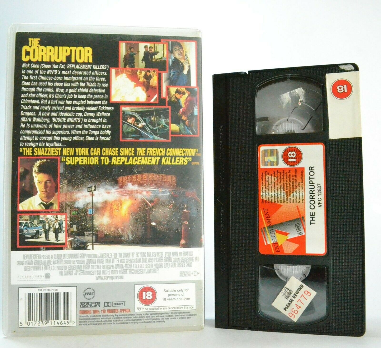 The Corruptor: Film By J.Foley - Large Box - Action/Adventure - M.Wahlberg - VHS-