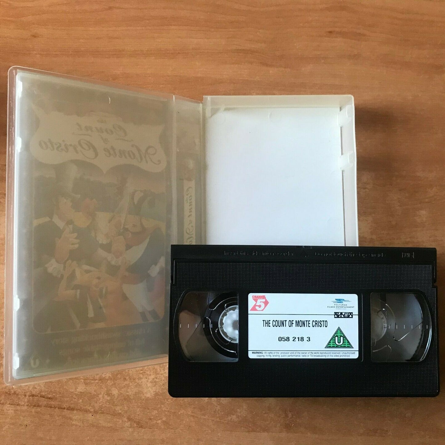 The Count Of Monte Cristo; [Aalexandre Dumas] Animated Story - Children's - VHS-