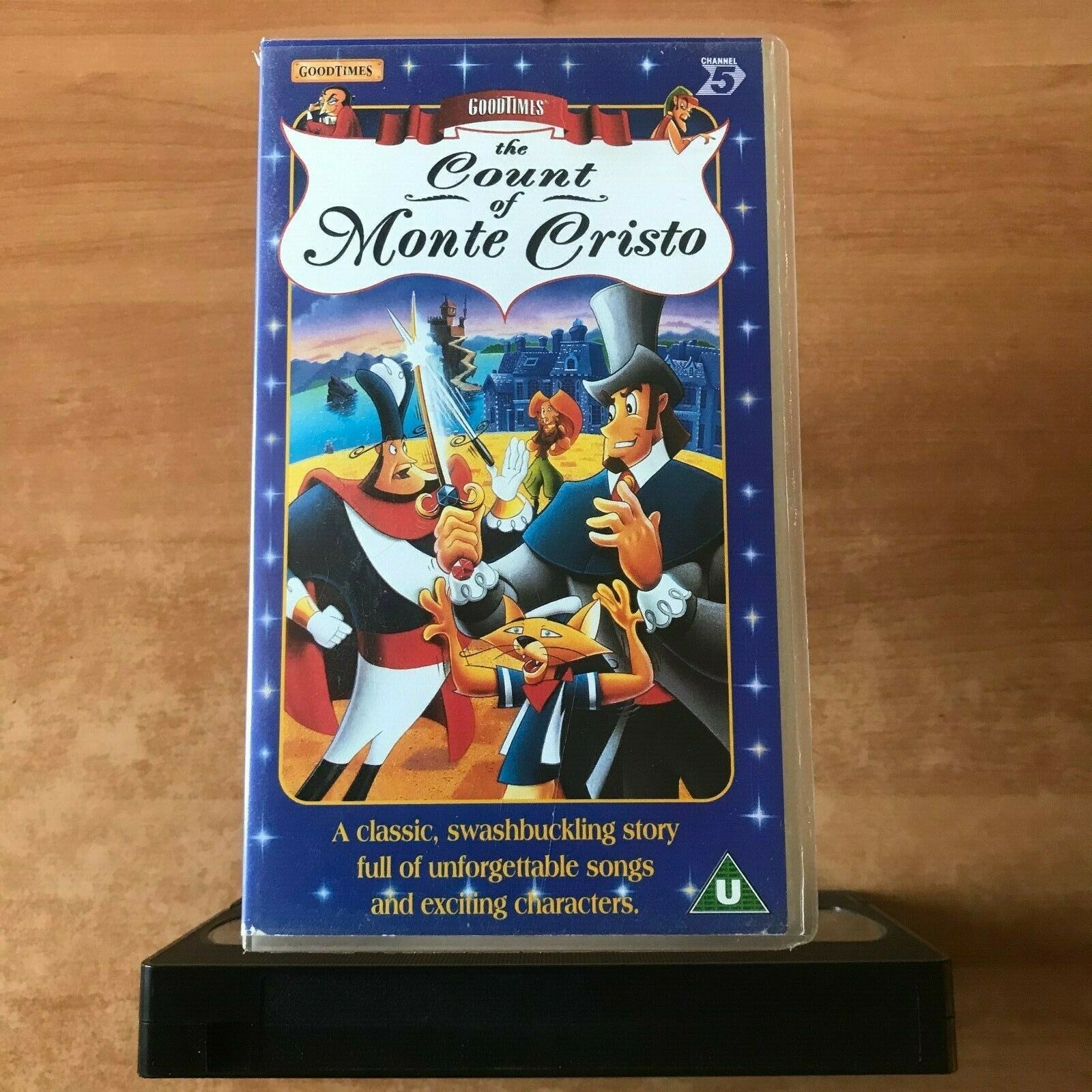 The Count Of Monte Cristo; [Aalexandre Dumas] Animated Story - Children's - VHS-