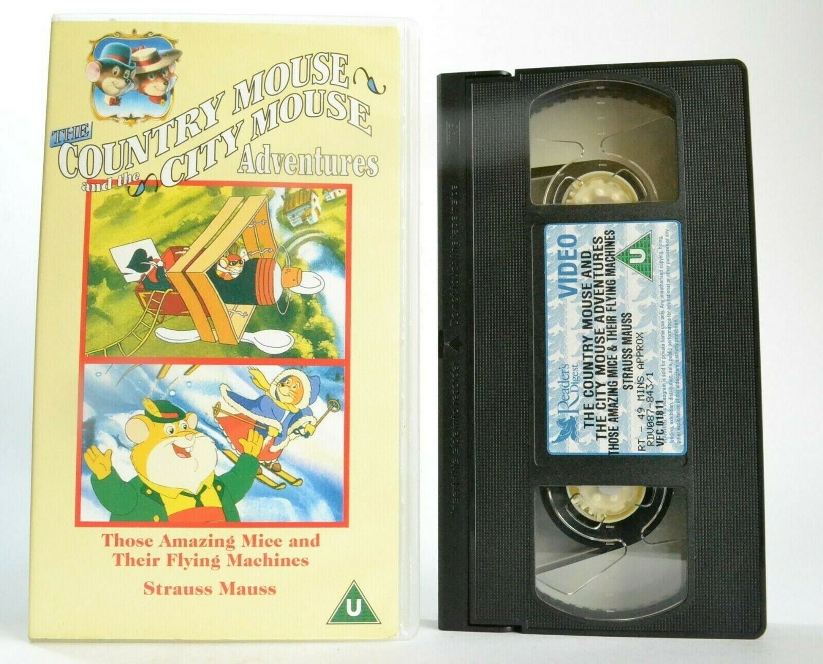 The Country Mouse And The City Mouse Adventures -'Strauss Mauss'- Kids - Pal VHS-