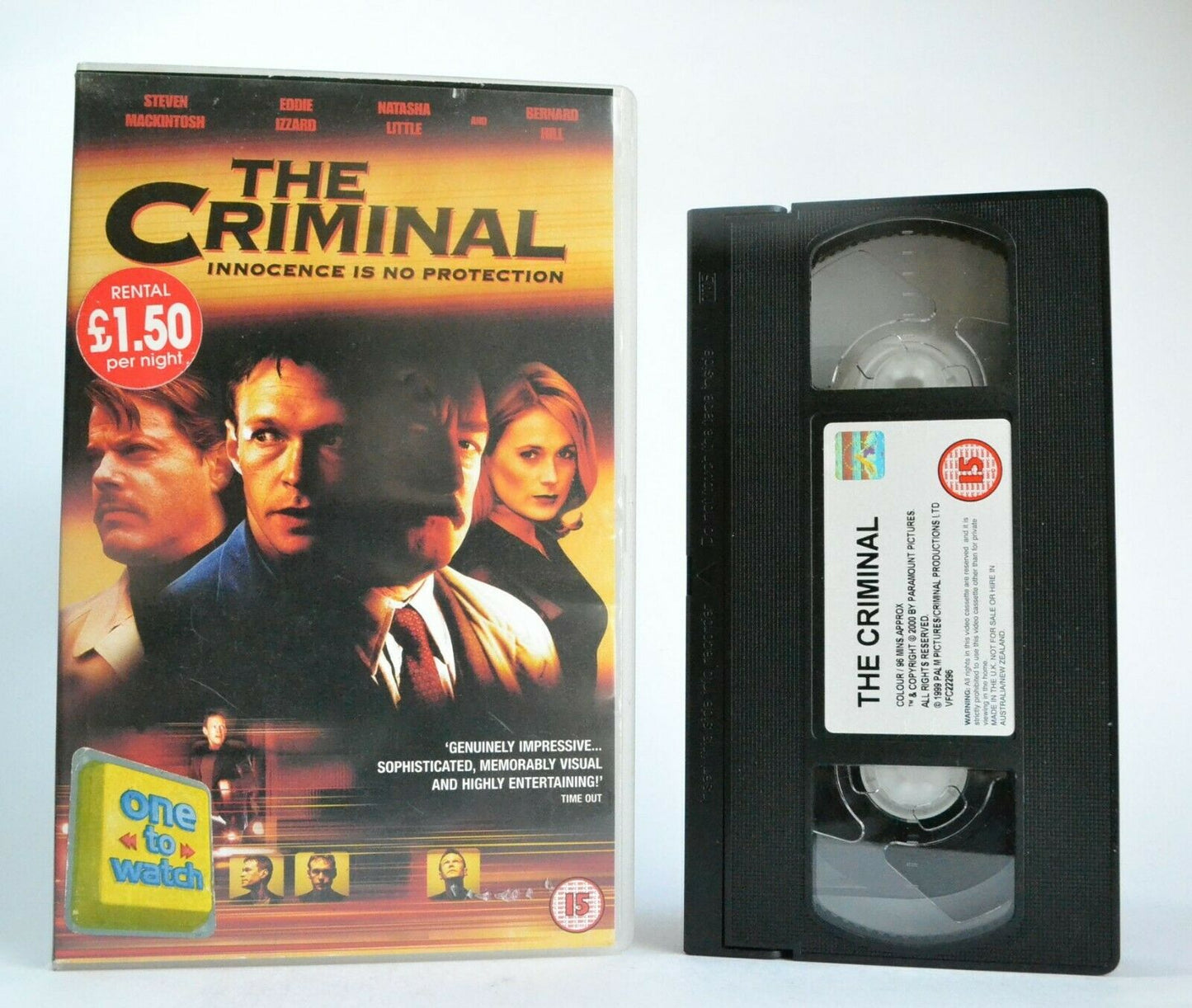 The Criminal (2001): Innocence Is No Protection - Drama - Large Box - Pal VHS-