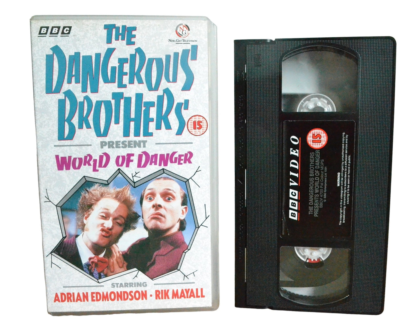 The Dangerous Brothers Presents - World Of Danger - Rik Mayall - BBC Video - BBCV4700 - Comedy - Pal - VHS-