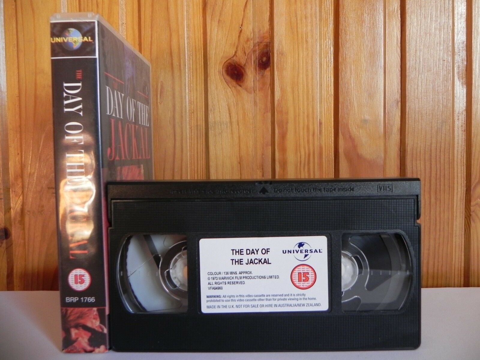 The Day Of The Jackal - Universal - Thriller - Edward Fox - Alan Badel - Pal VHS-