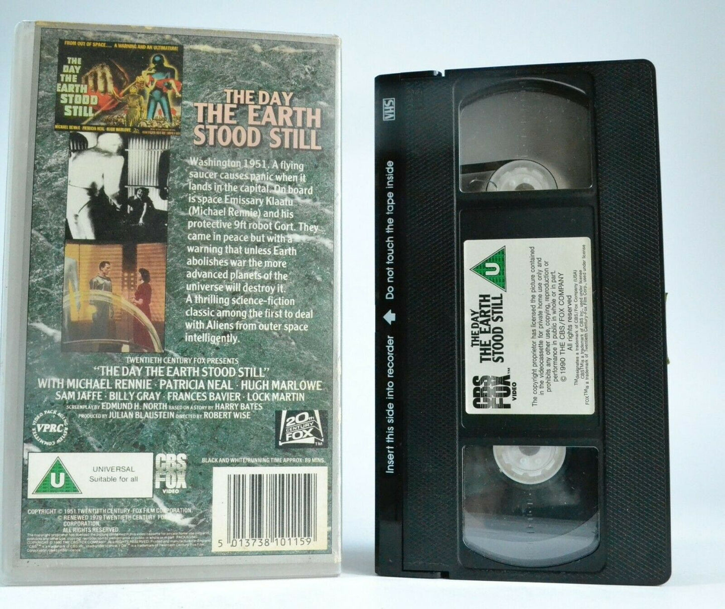 The Day The Earth Stood Still (1951): (1990) CBS/FOX Release - Sci-Fi - Pal VHS-