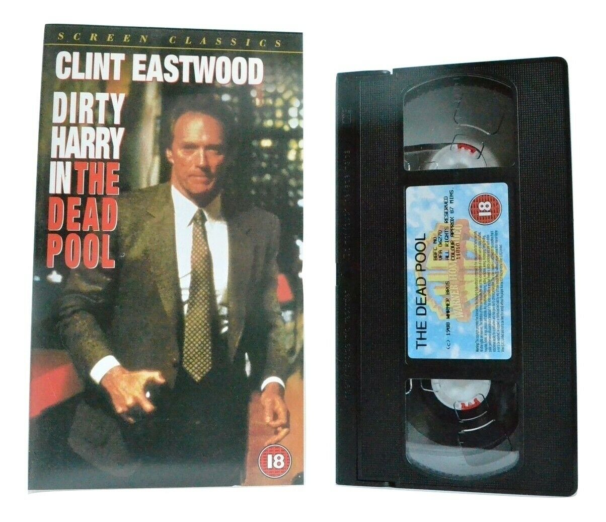 The Dead Pool: Dirty Harry Movie Series - (1988) Action - C.Eastwood - Pal VHS-