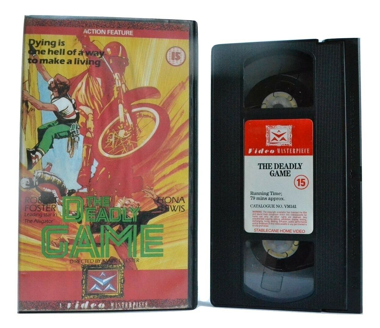 The Deadly Game: Most Stunt Scenes From Films - Action - Robert Foster - Pal VHS-