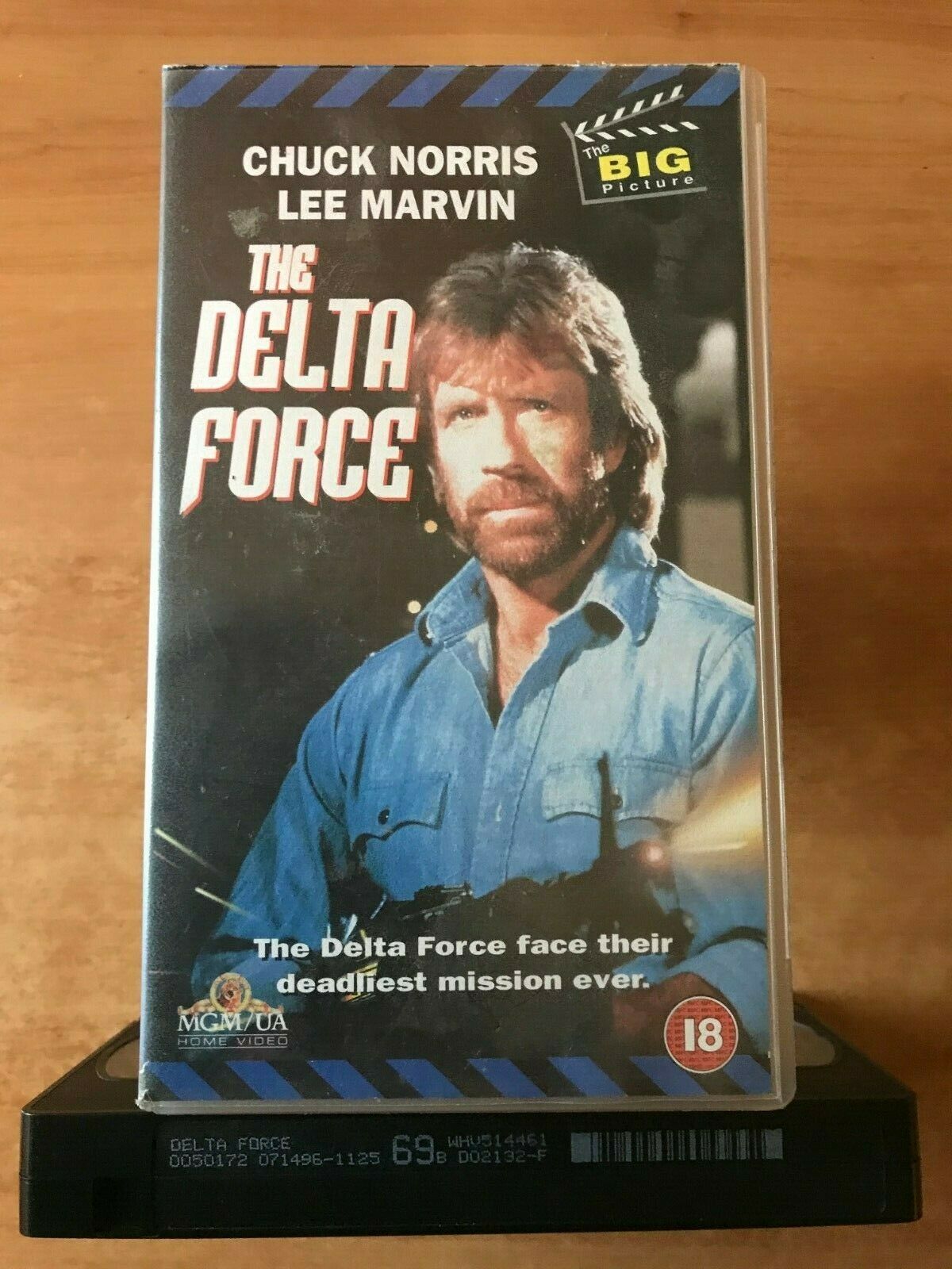 The Delta Force (1986): Commandoes Action - Chuck Norris / Lee Marvin - Pal VHS-