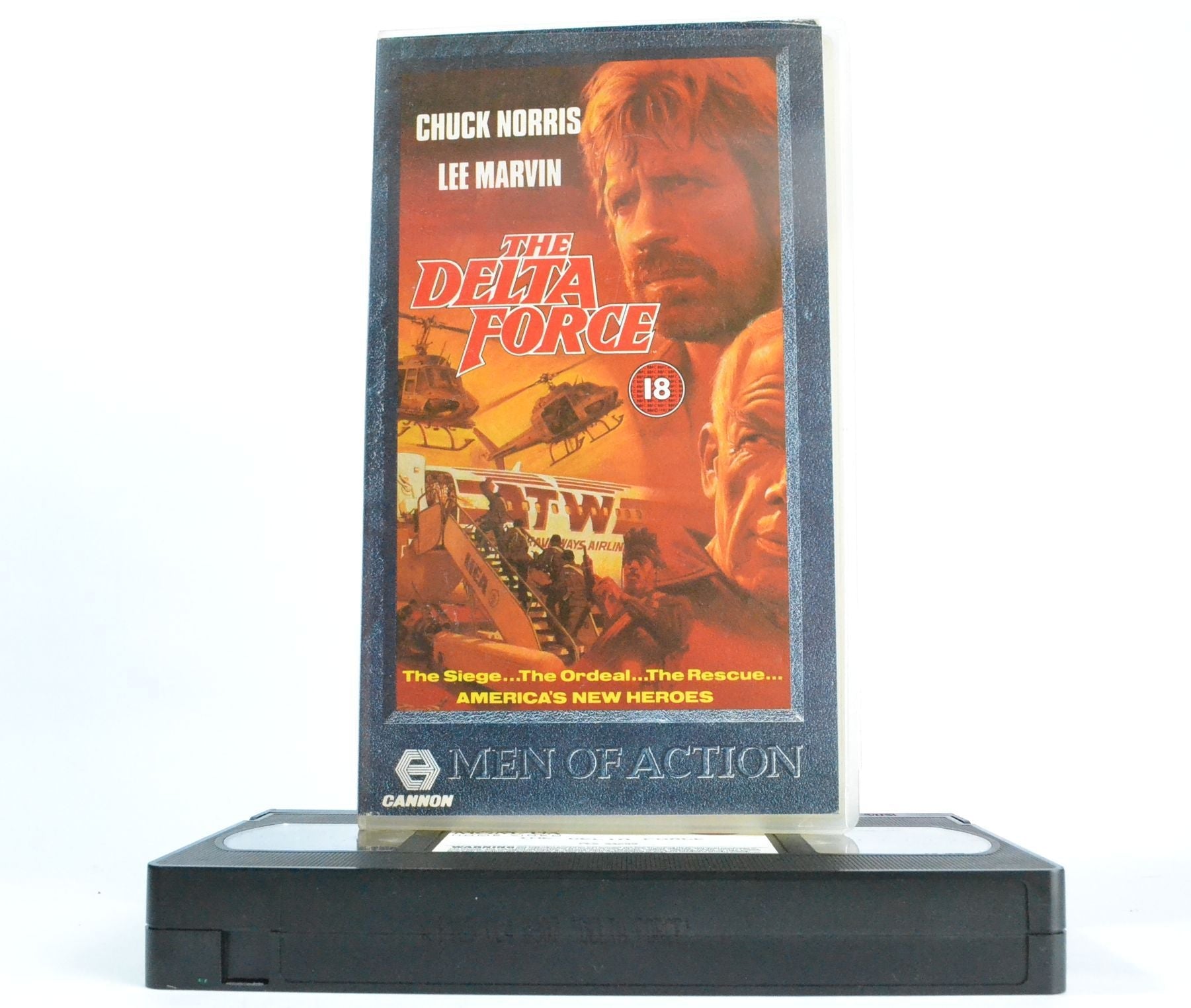 The Delta Force: Chuck Norris / Lee Marvin (80’s Crack Team) Action VHS-