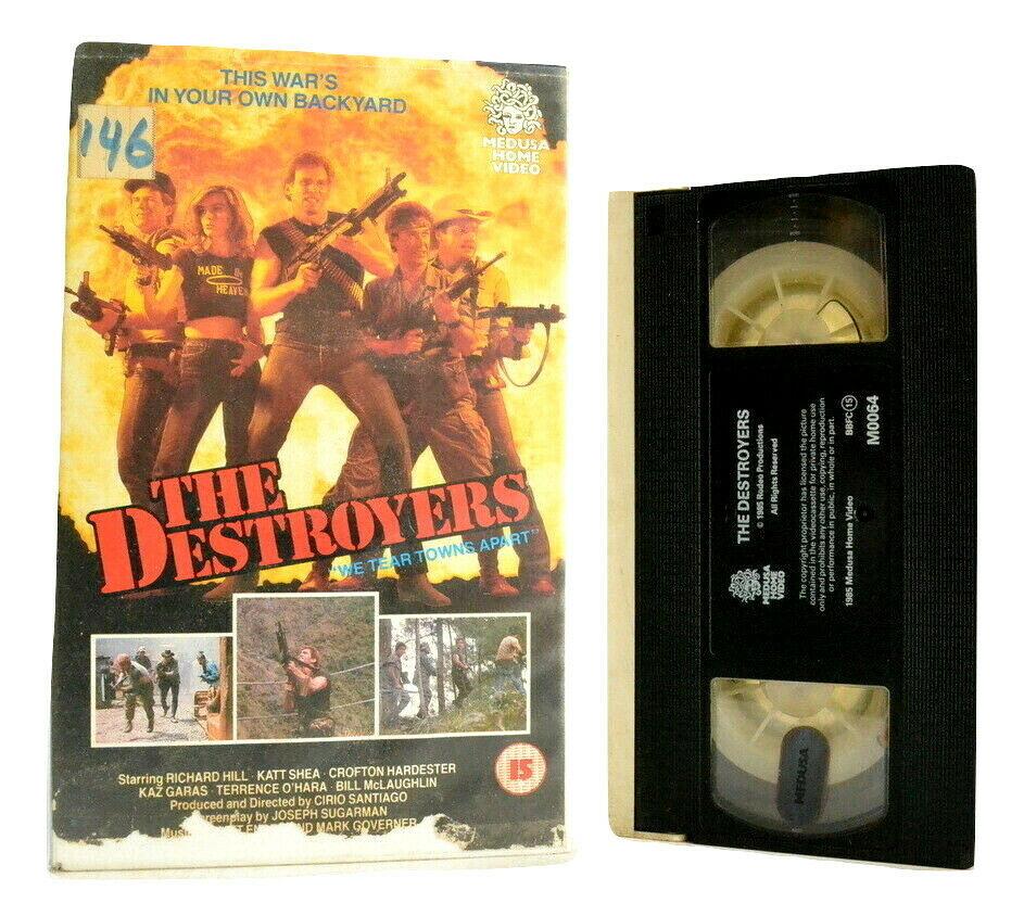 The Destroyers: The Devastator; Top Drawer 80's Action - Medusa Large Box - VHS-