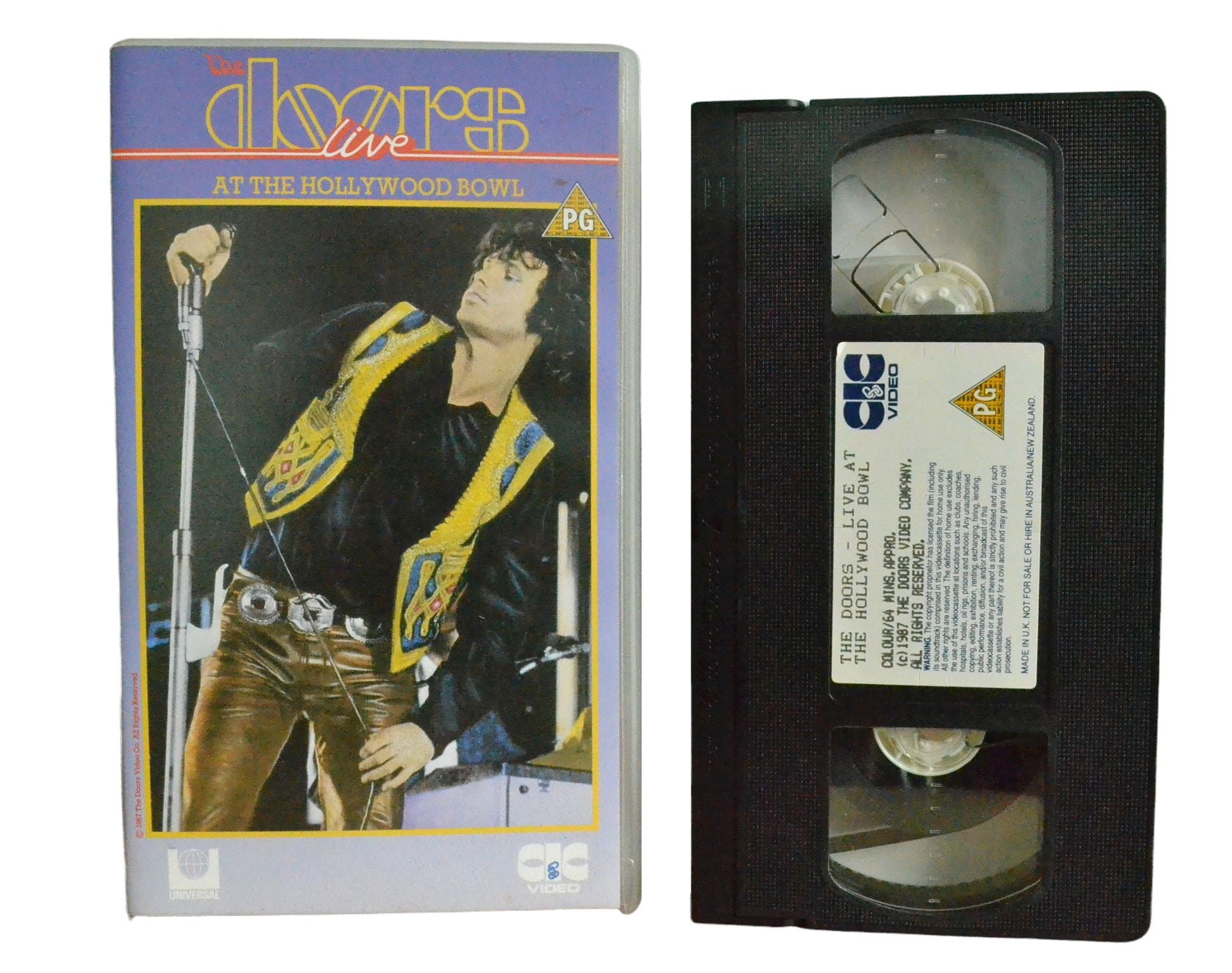 The Doors - Live At The Hollywood Bowl - Jim Morrison - CIC Video - Music - Pal VHS-