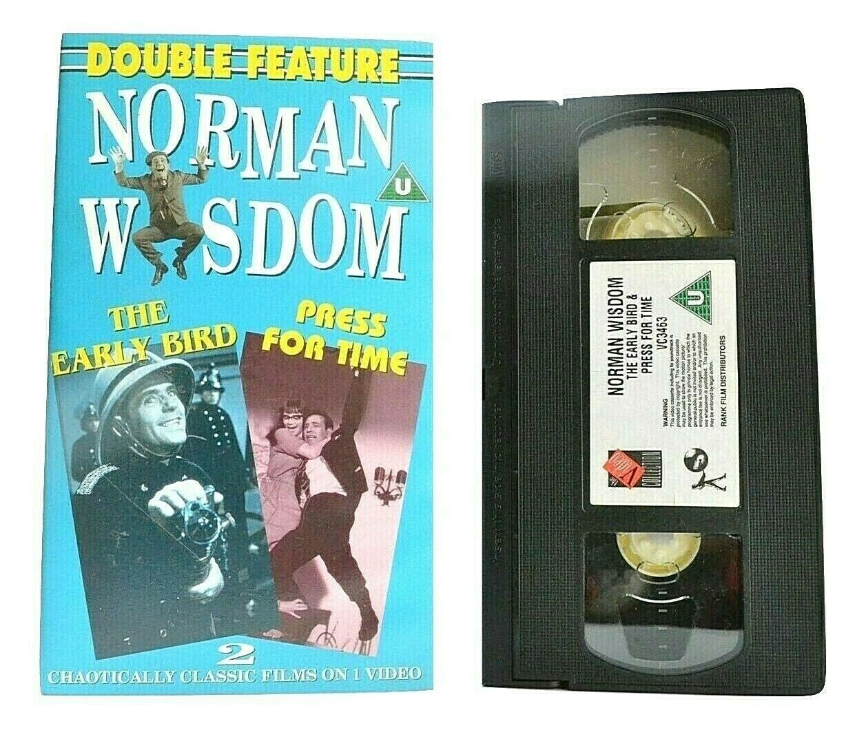 The Early Bird / Press For Time: Norman Wisdom Double Feature - Comedy - Pal VH-