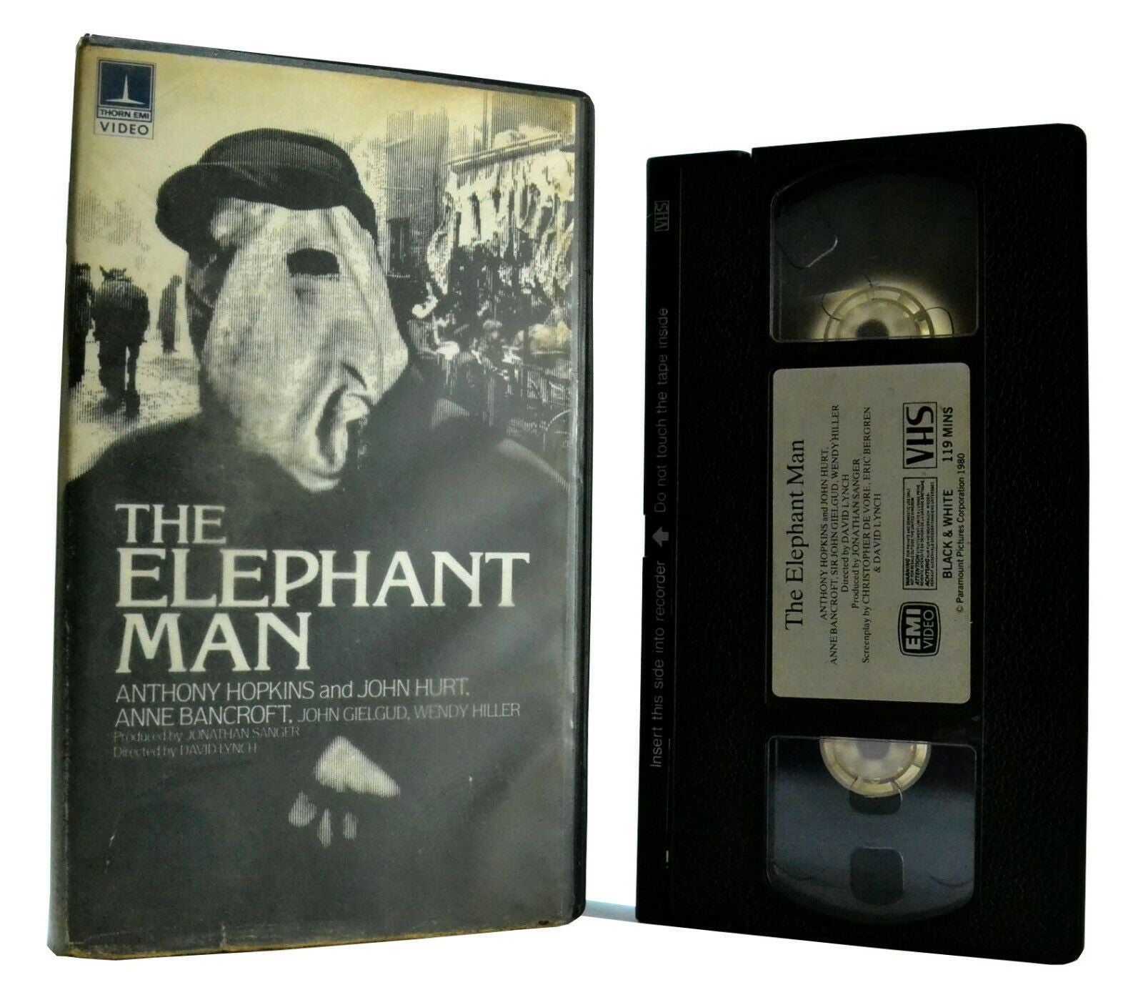 The Elephant Man: (1980) Anthony Hopkins - Thorn Emi - Pre Cert - Drama - VHS-