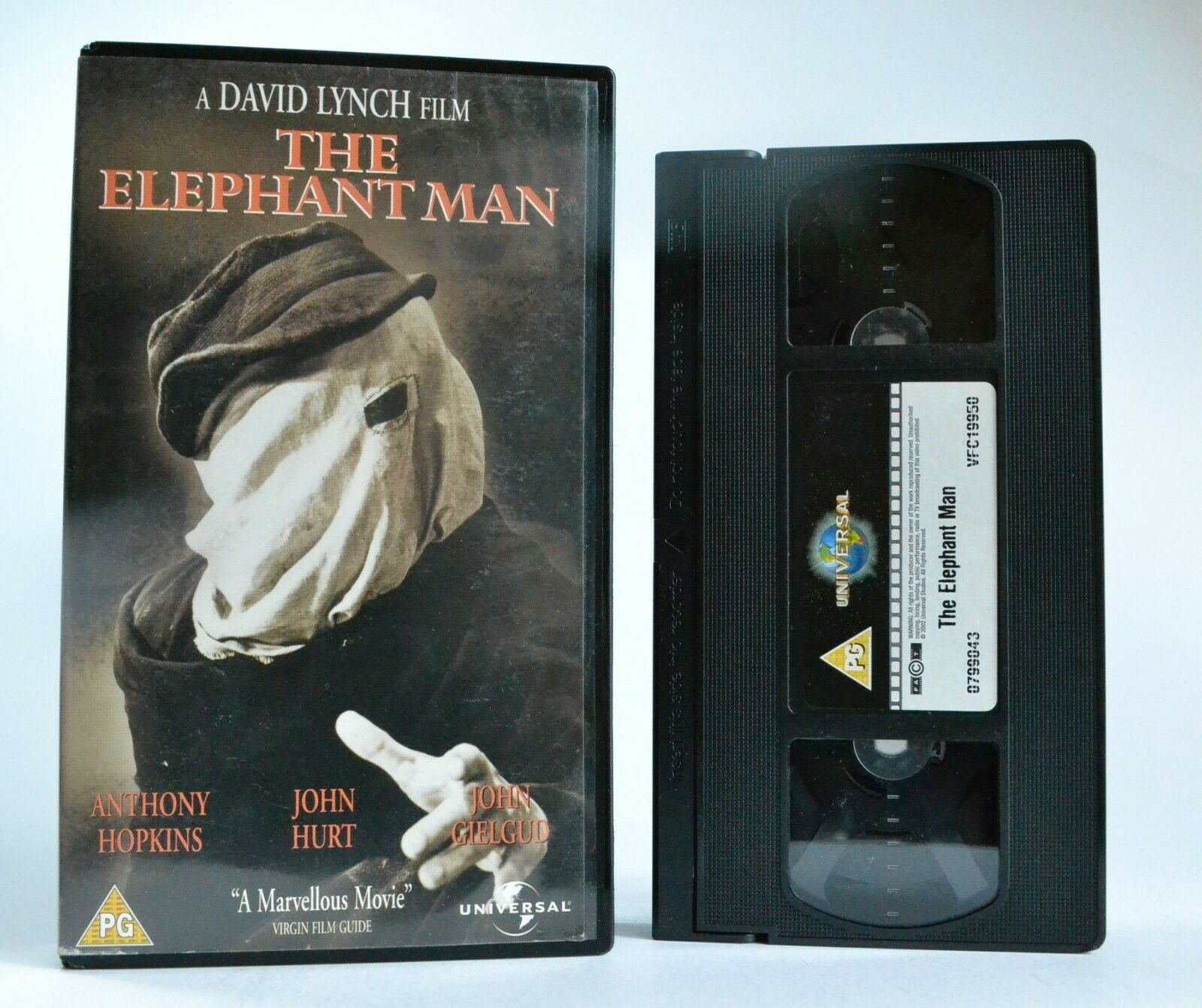 The Elephant Man (1980): David Lynch Historical Drama - Anthony Hopkins - VHS-