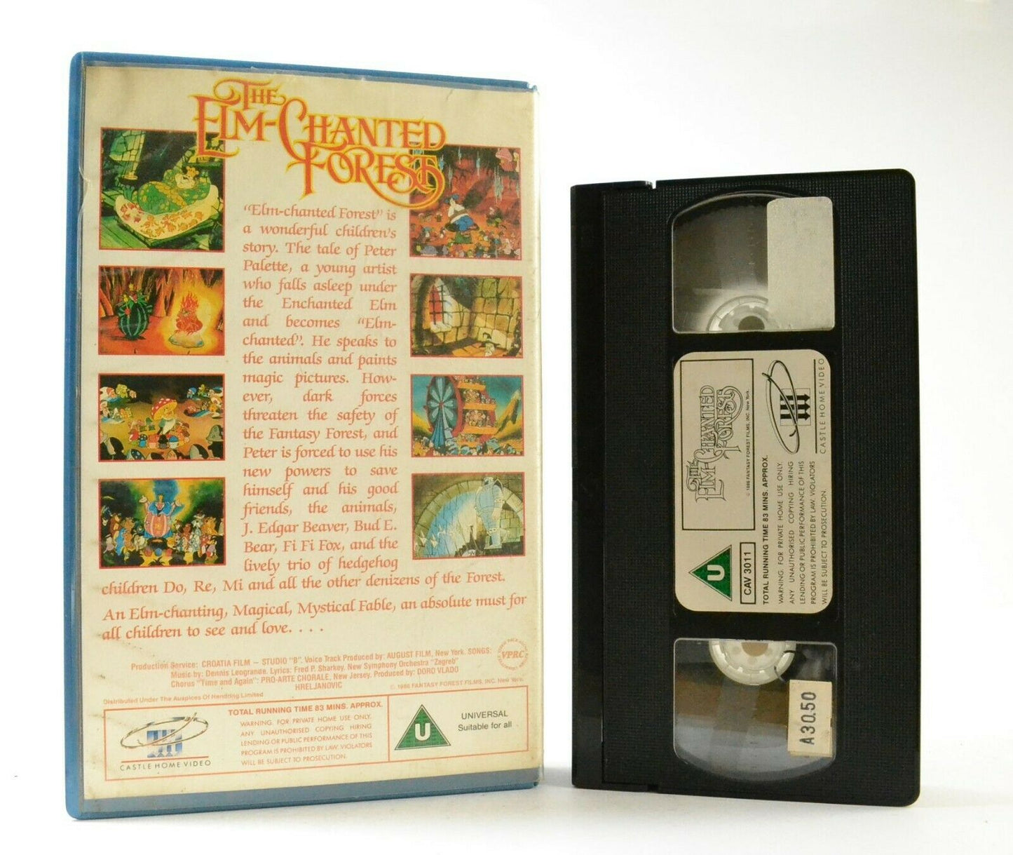 The Elm-Chanted Forest: Milan Blažeković - Yugoslavia (1986) - Large Box - VHS-