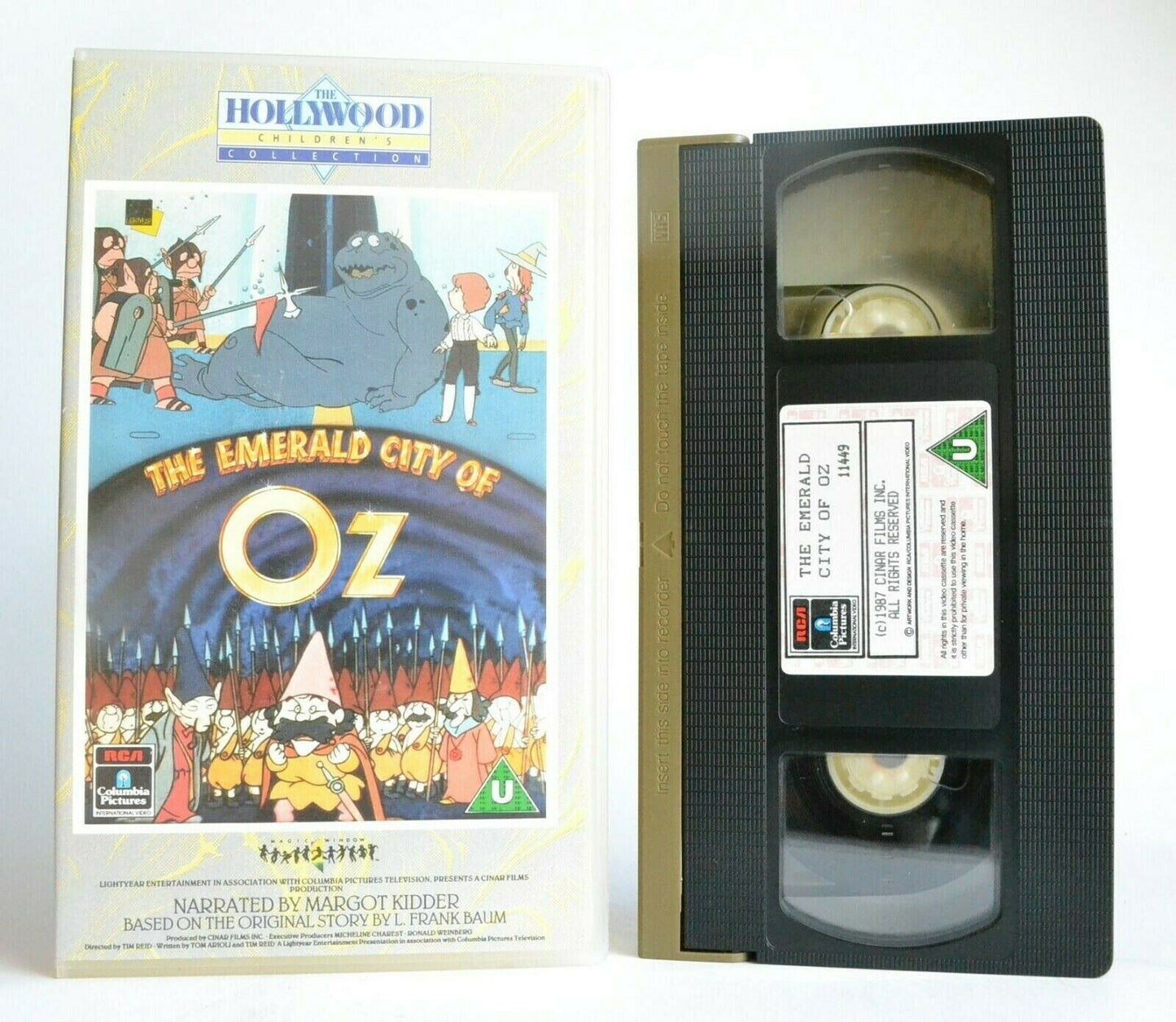 The Emerald City Of Oz: Based On Frank Baum Classic - Animated - Kids - Pal VHS-