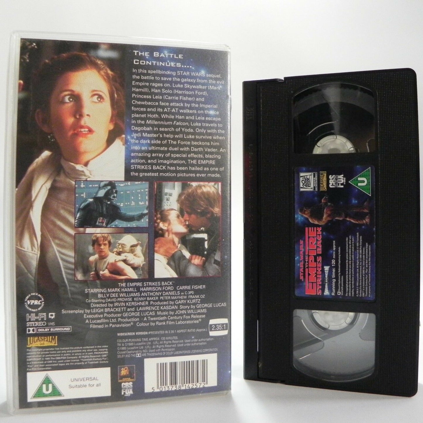 The Empire Strikes Back: Star Wars 5 - (1980) Sci-Fi - Widescreen - Pal VHS-