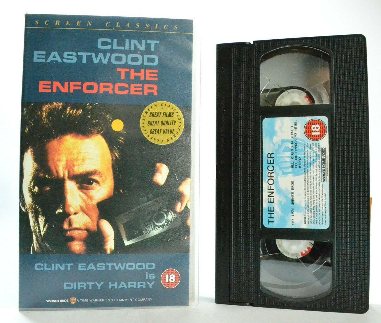 The Enforcer: 3rd "Dirty Harry" Film Series - Action Thriller - C.Eastwood - VHS-