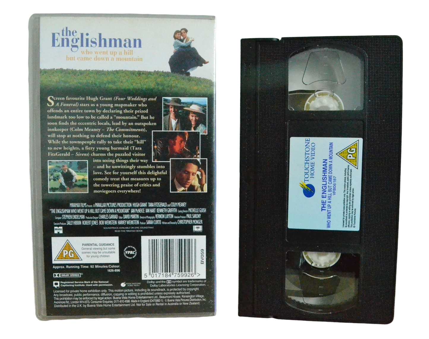 The Englishman - Hugh Grant - Touchstone Home Video - Vintage - Pal VHS-