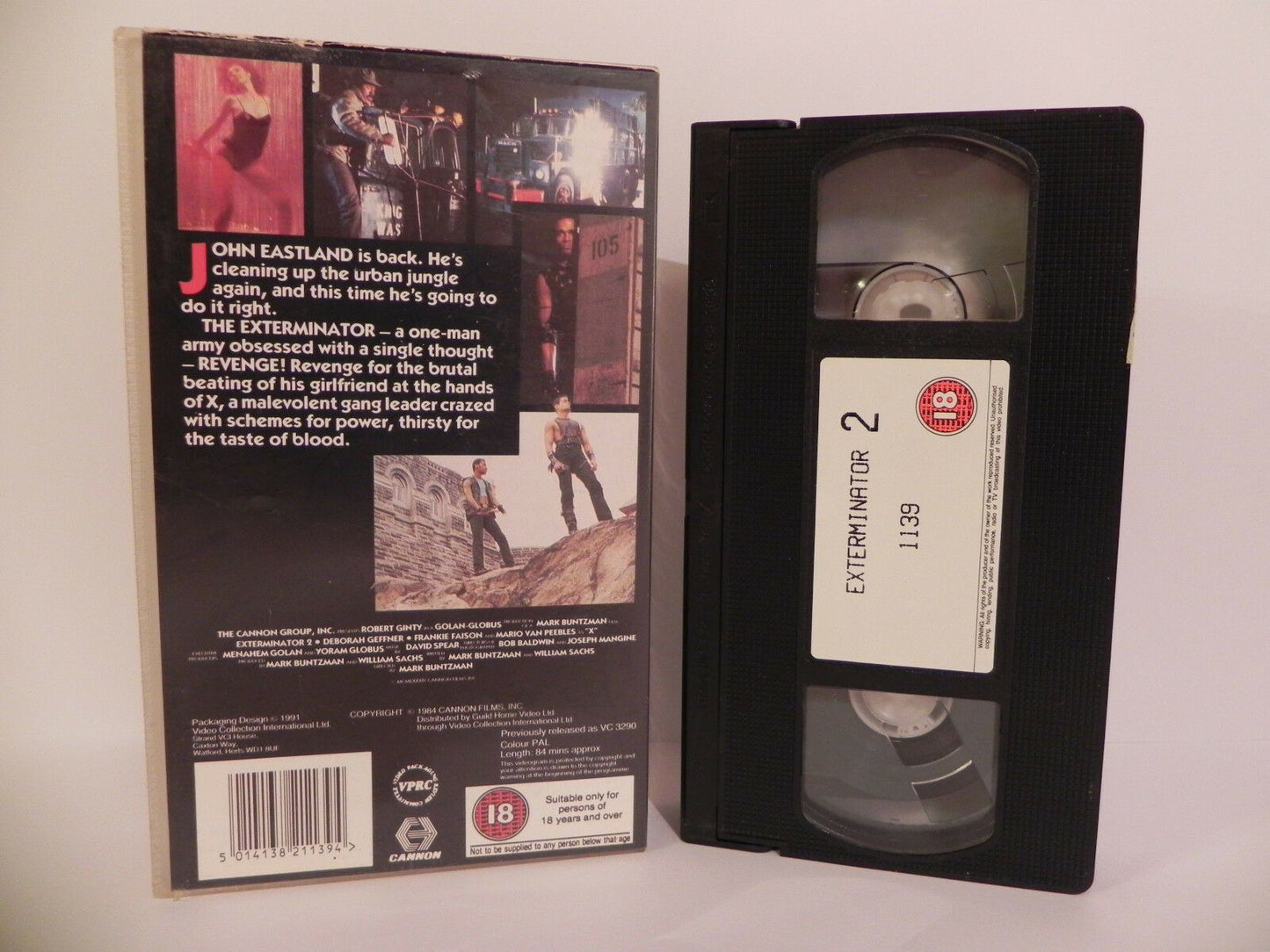 The Exterminator 2 - Cimema Club - Small Box - Video - Action Vengence - VHS-