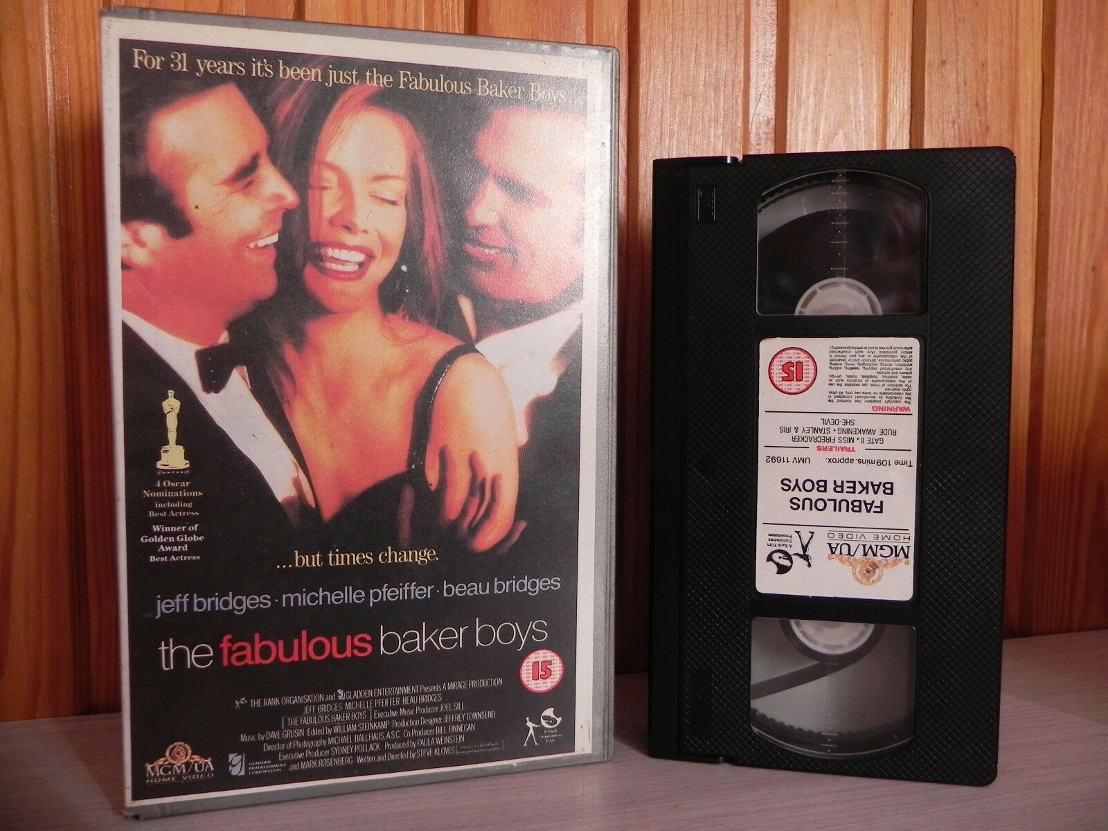 The Fabulous Baker Boys - Bridges Brothers & Pfeffer - Drama Video - Pal - VHS-