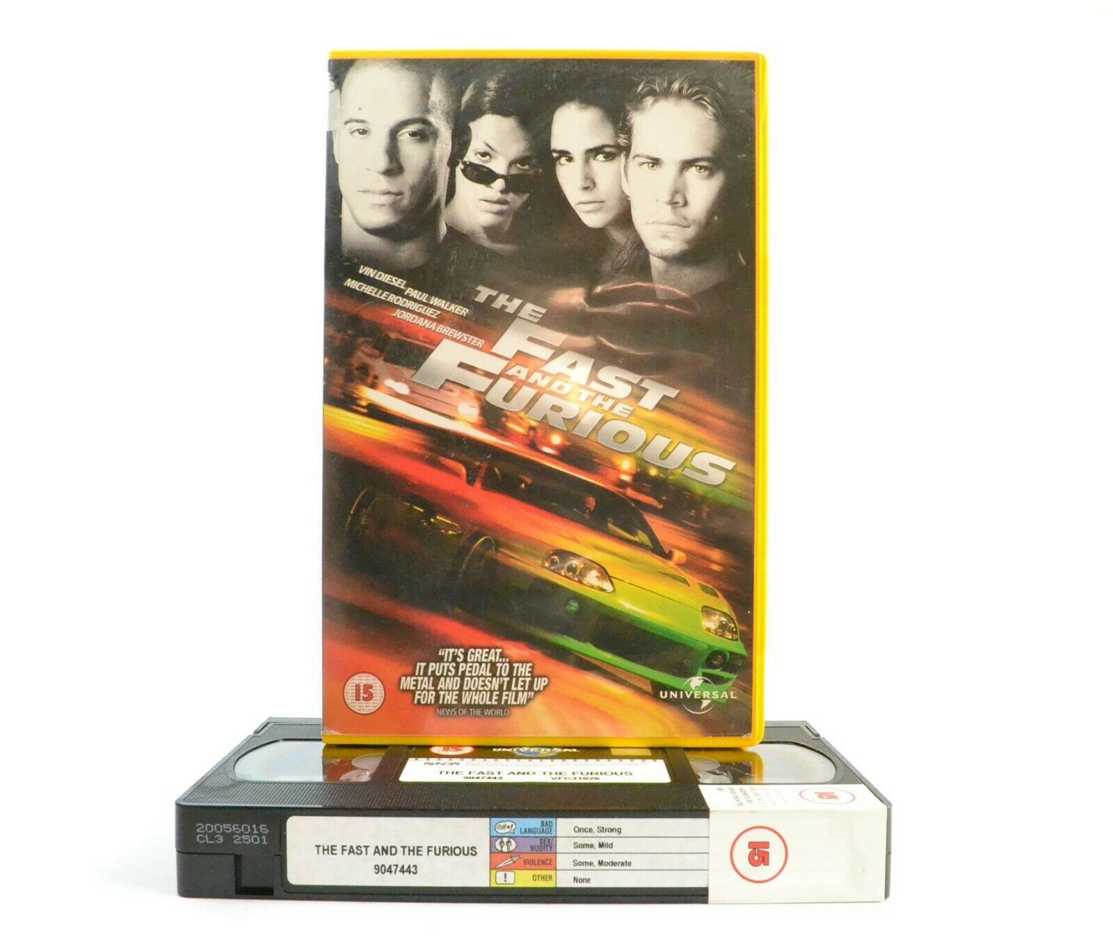 The Fast And The Furious - Best Automobile Action Ever - Large Box - Pal VHS-