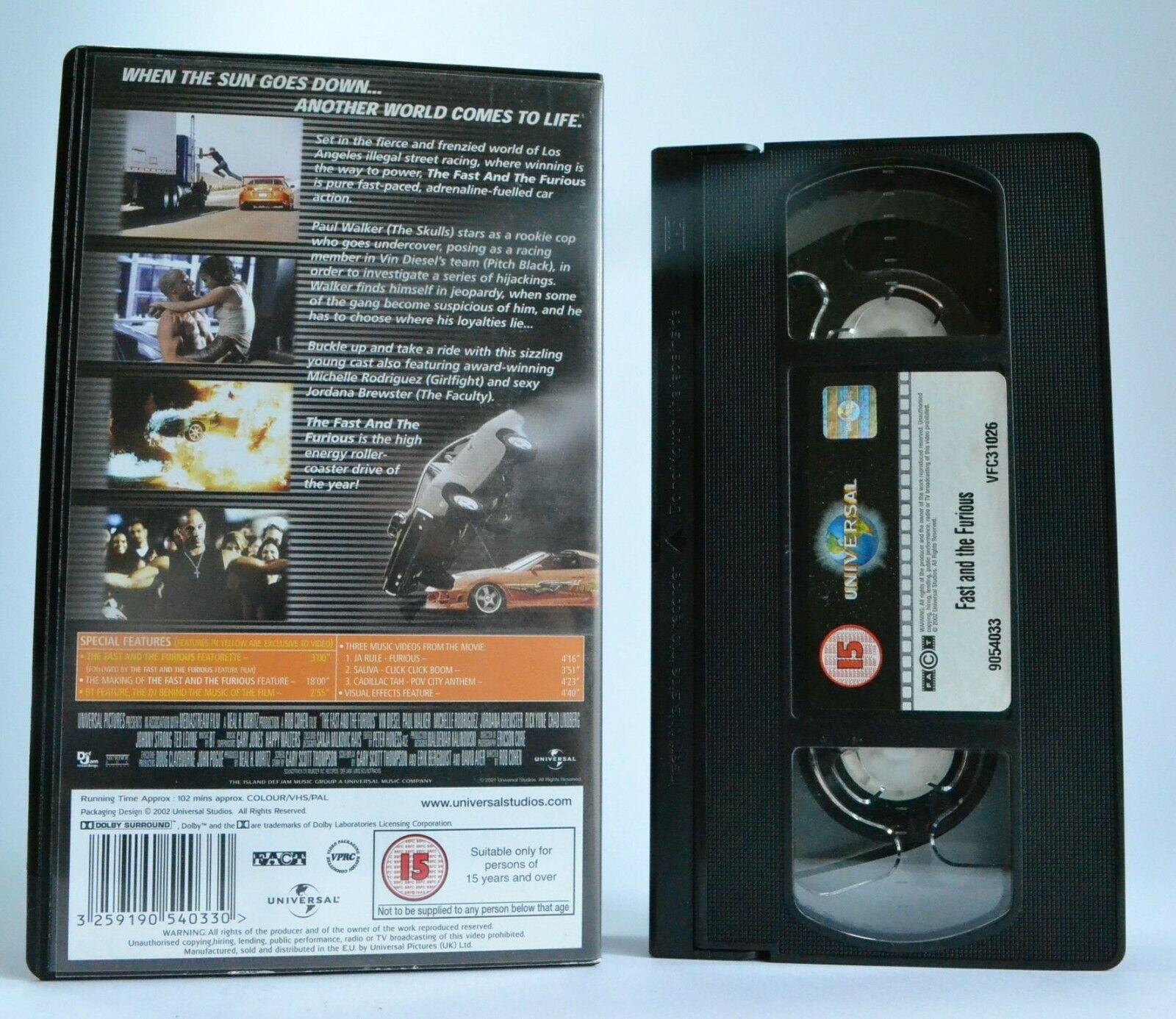 The Fast & The Furious: Turbo Street Cars [Vin Diesel] Racing Action Video - VHS-