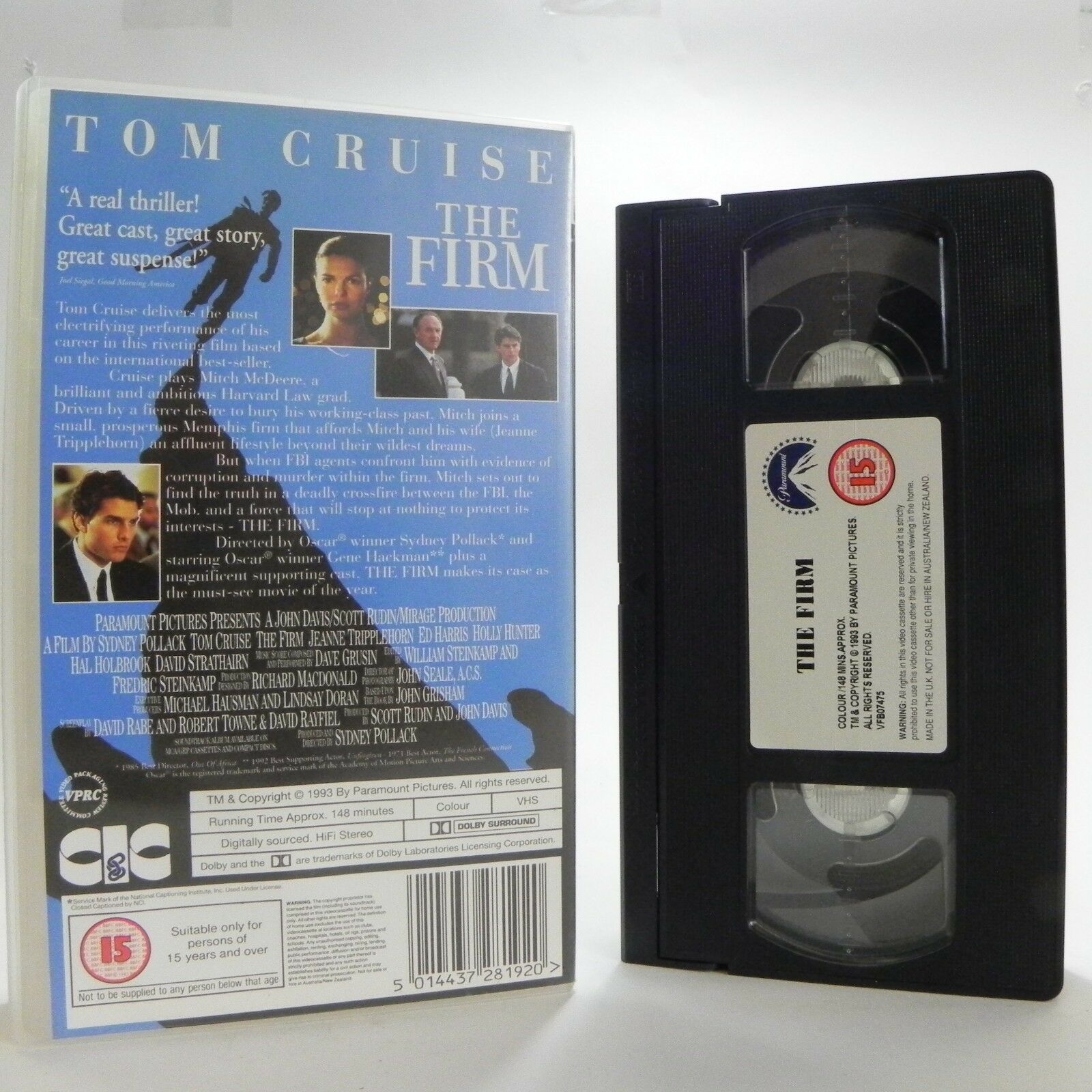 The Firm: S.Pollack Film - Thriller (1993) - Great Suspense - T.Cruise - VHS-