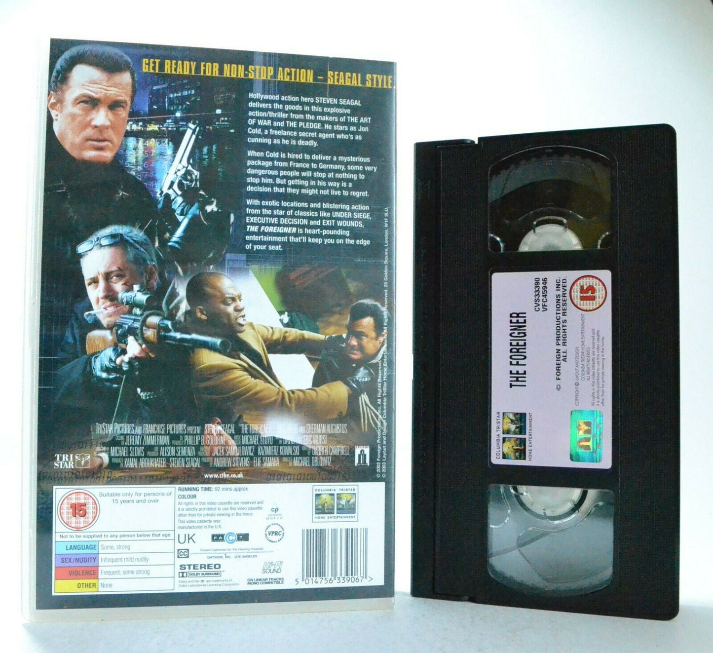 The Foreigner: Transporter S.Seagal - 1st Direct To Video - Aikido Action - VHS-