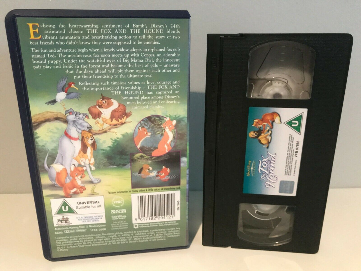 The Fox And The Hound [Walt Disney] Animated Adventures - Children's - Pal VHS-