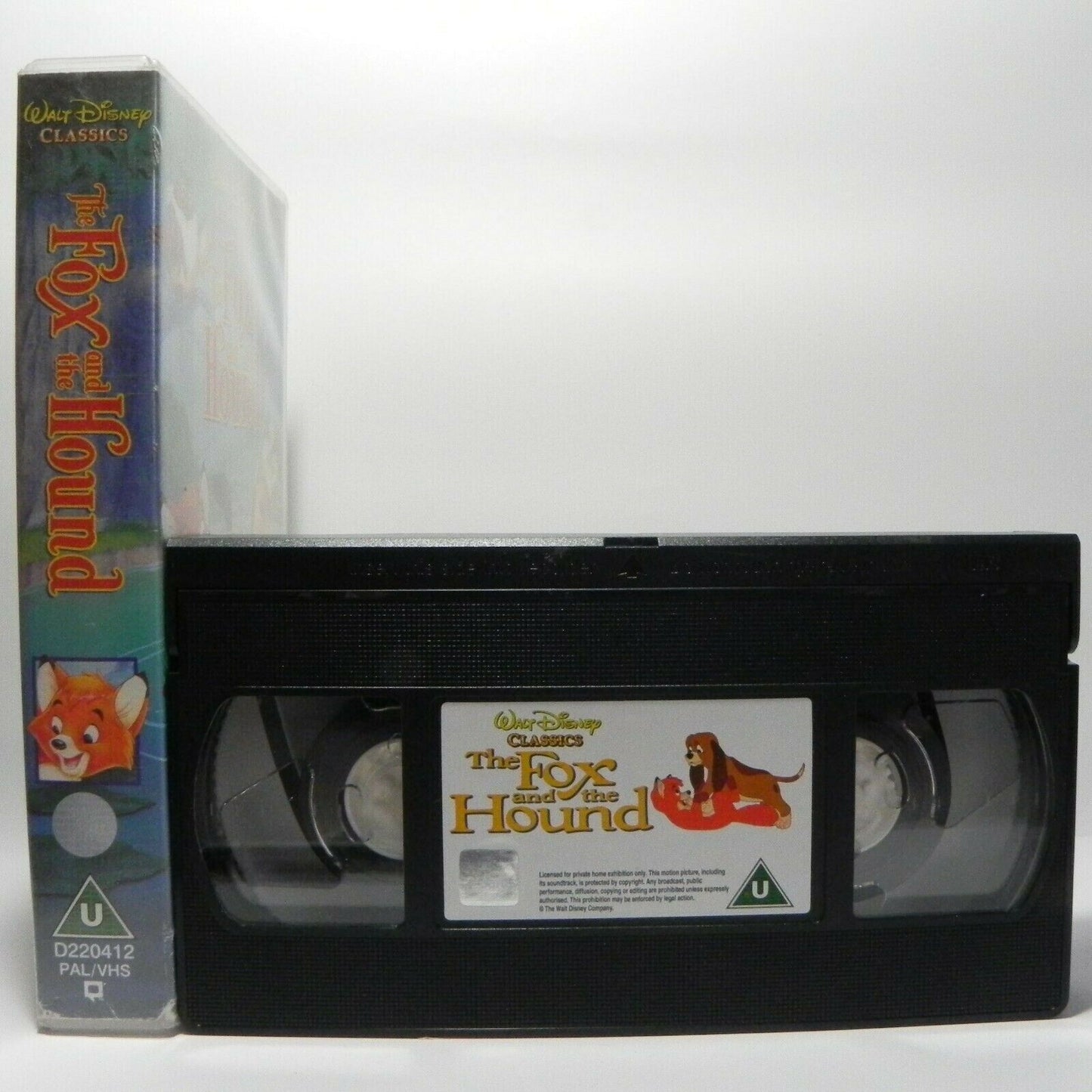 The Fox And The Hound - Walt Disney Classic - Animated - Charming Tale - Pal VHS-