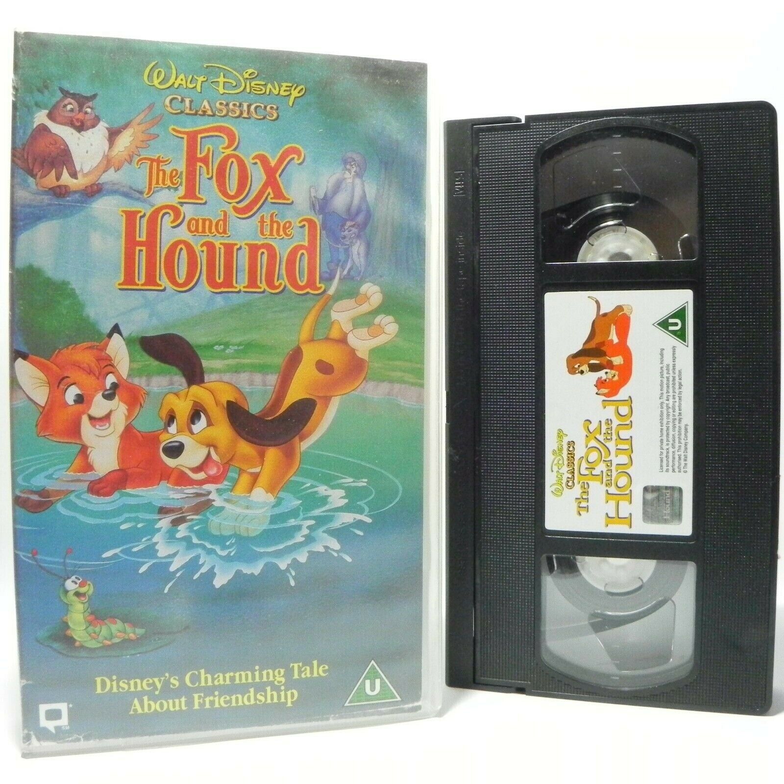 The Fox And The Hound - Walt Disney Classic - Animated - Charming Tale - Pal VHS-