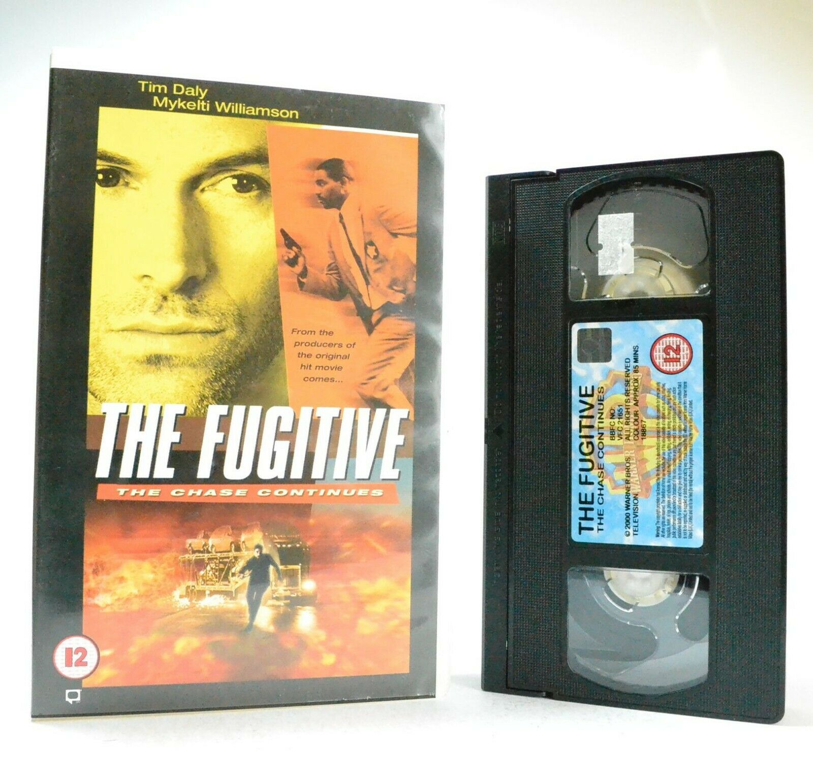 The Fugitive: The Chase Continues - Thriller - Large Box - Ex-Rental - Pal VHS-