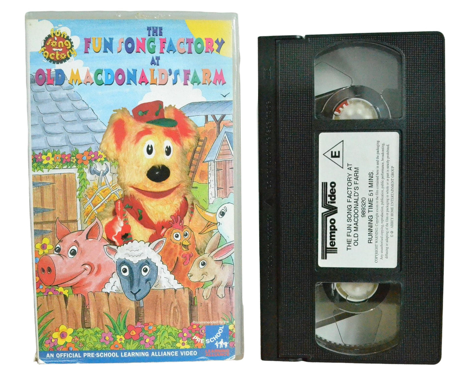 The Fun Song Factory At Old Mcdonald's Farm - Tempo Video - Children's - Pal VHS-