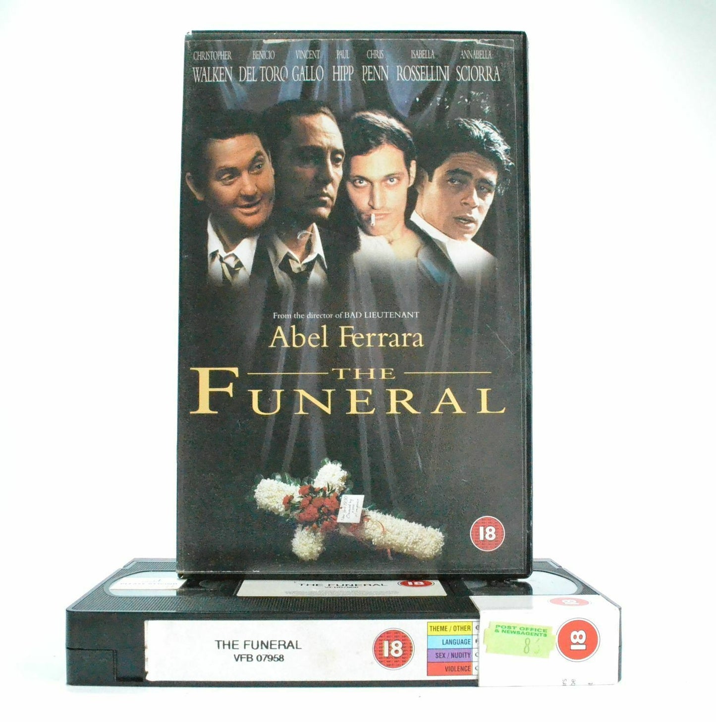 The Funeral: Film By A.Ferrara - Crime Dama (1996) - Large Box - Ex-Rental - VHS-