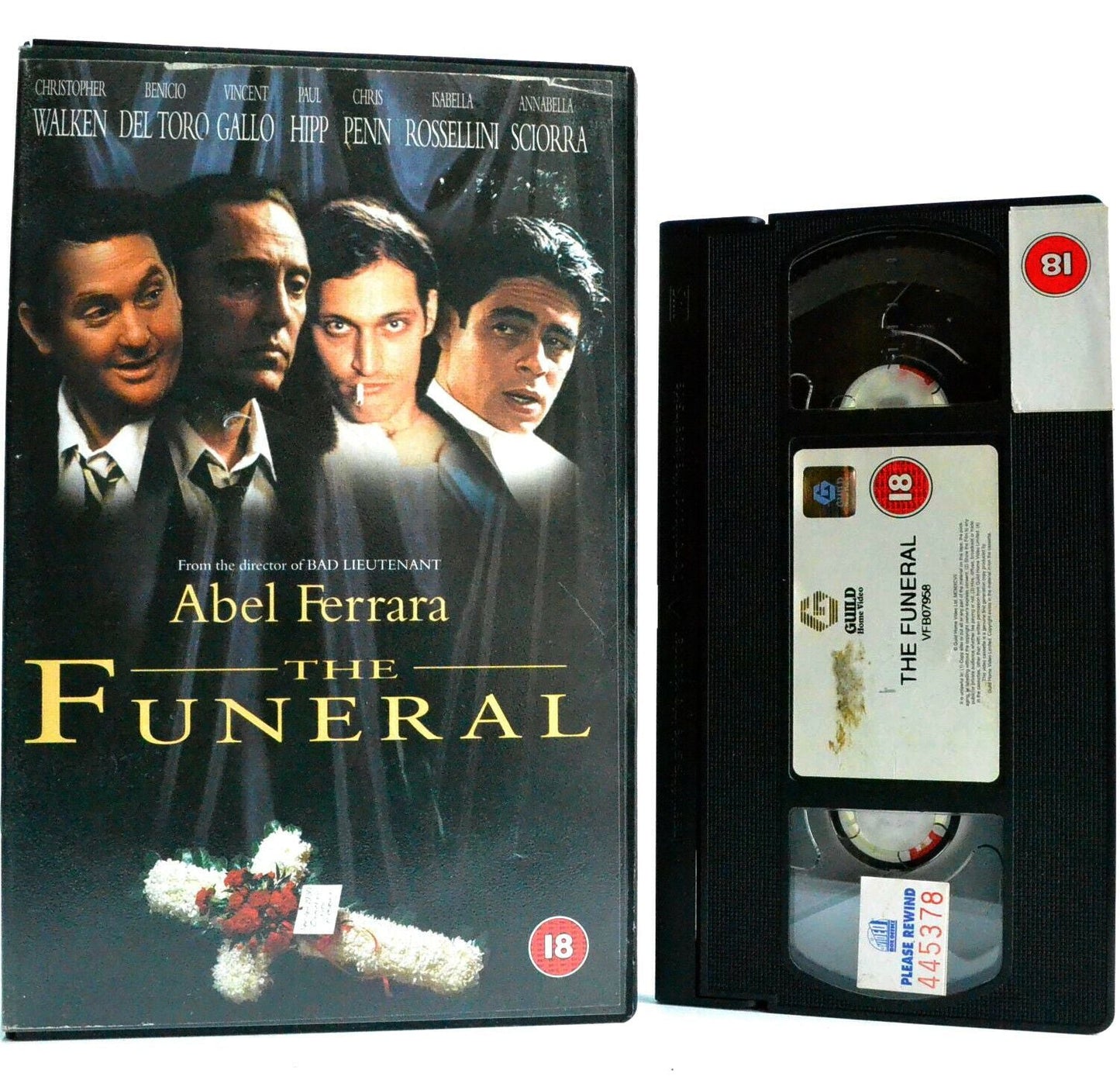 The Funeral: Film By A.Ferrara - Crime Dama (1996) - Large Box - Ex-Rental - VHS-