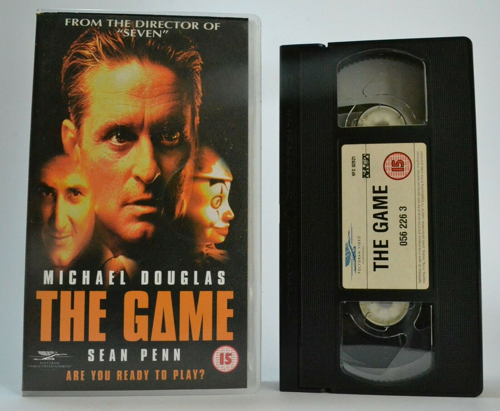 The Game (1997); <David Fincher> Neo-Noir Mystery Thriller - Sean Penn - Pal VHS-