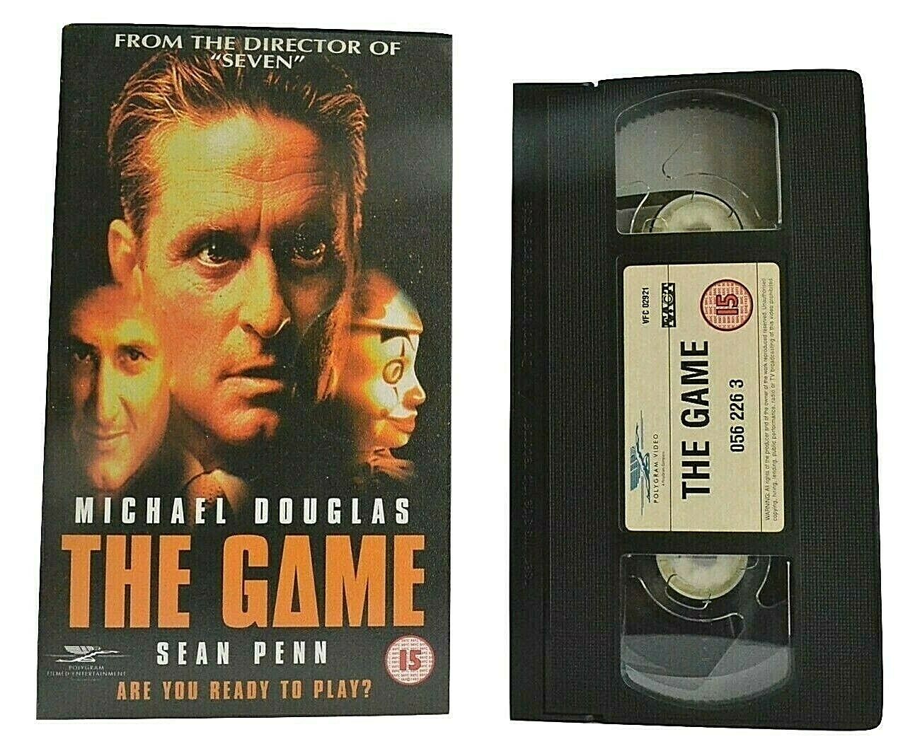 The Game (1997); <David Fincher> Neo-Noir Mystery Thriller - Sean Penn - Pal VHS-