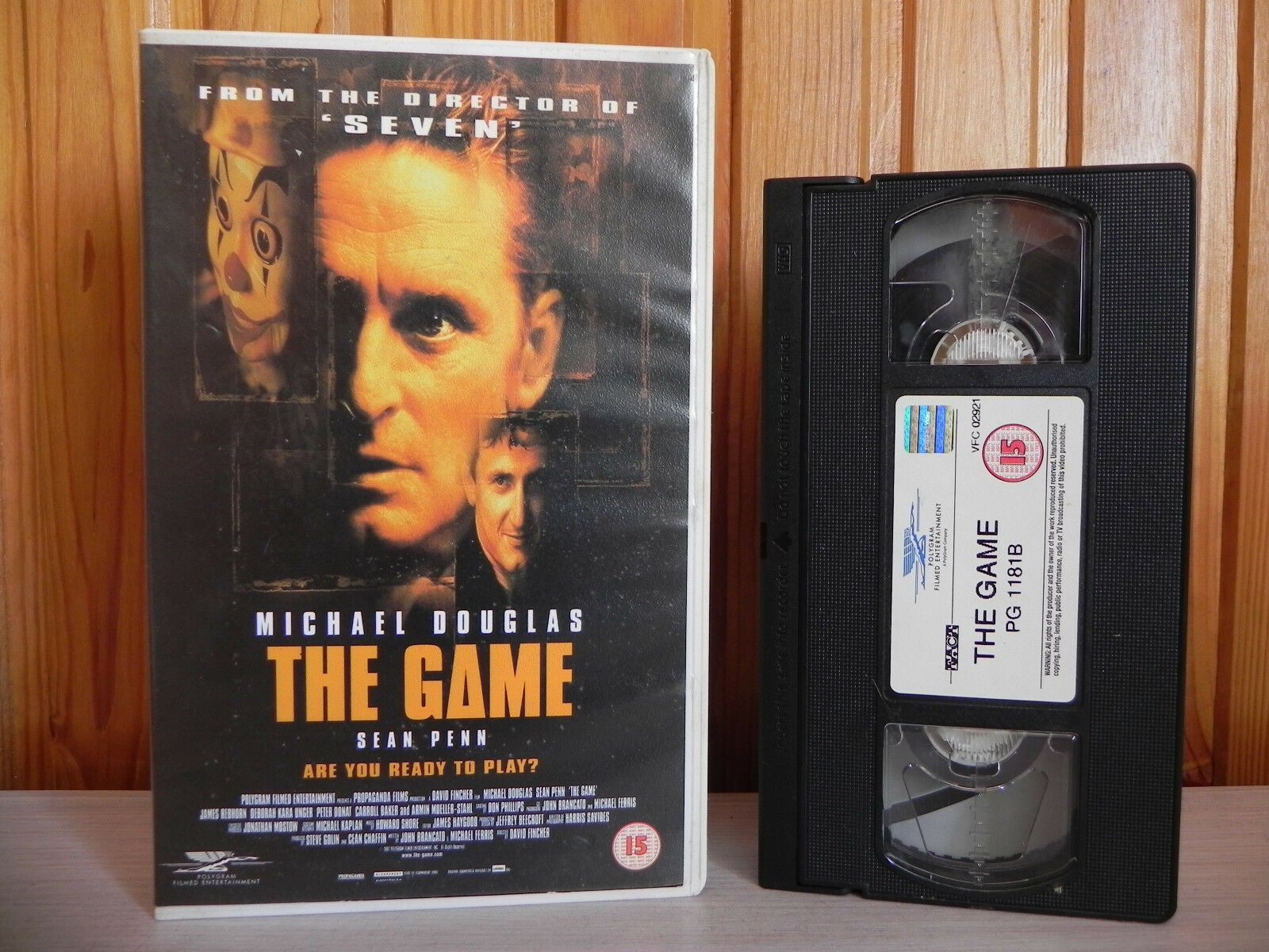 The Game - Michael Douglas - Big-Box - Ex-Rental - Psycho-Thriller - Pal VHS-