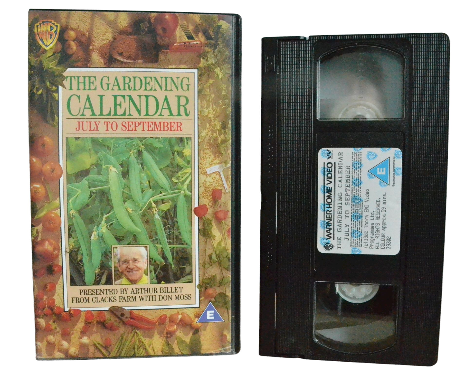 The Gardening Calendar - July To September - Robert Bronzi - Warner Home Video - Children - Pal VHS-