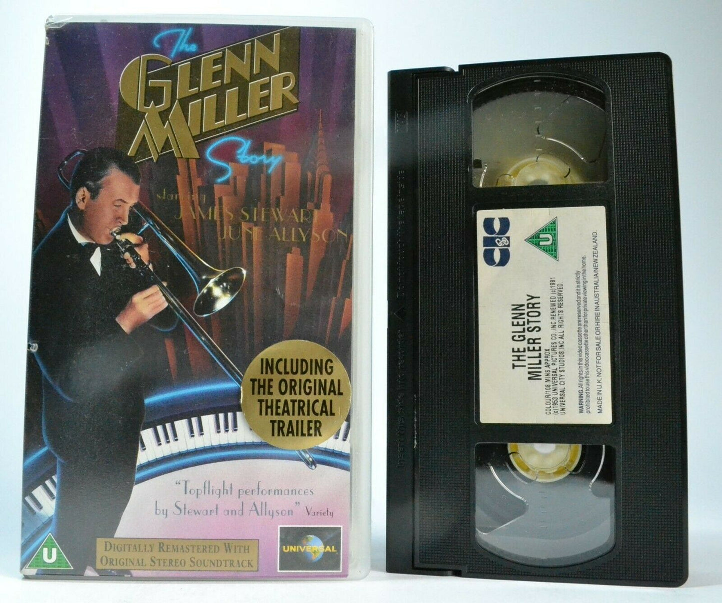 The Glenn Miller Story (1953): Drama [Digitally Remastered] James Stewart - VHS-