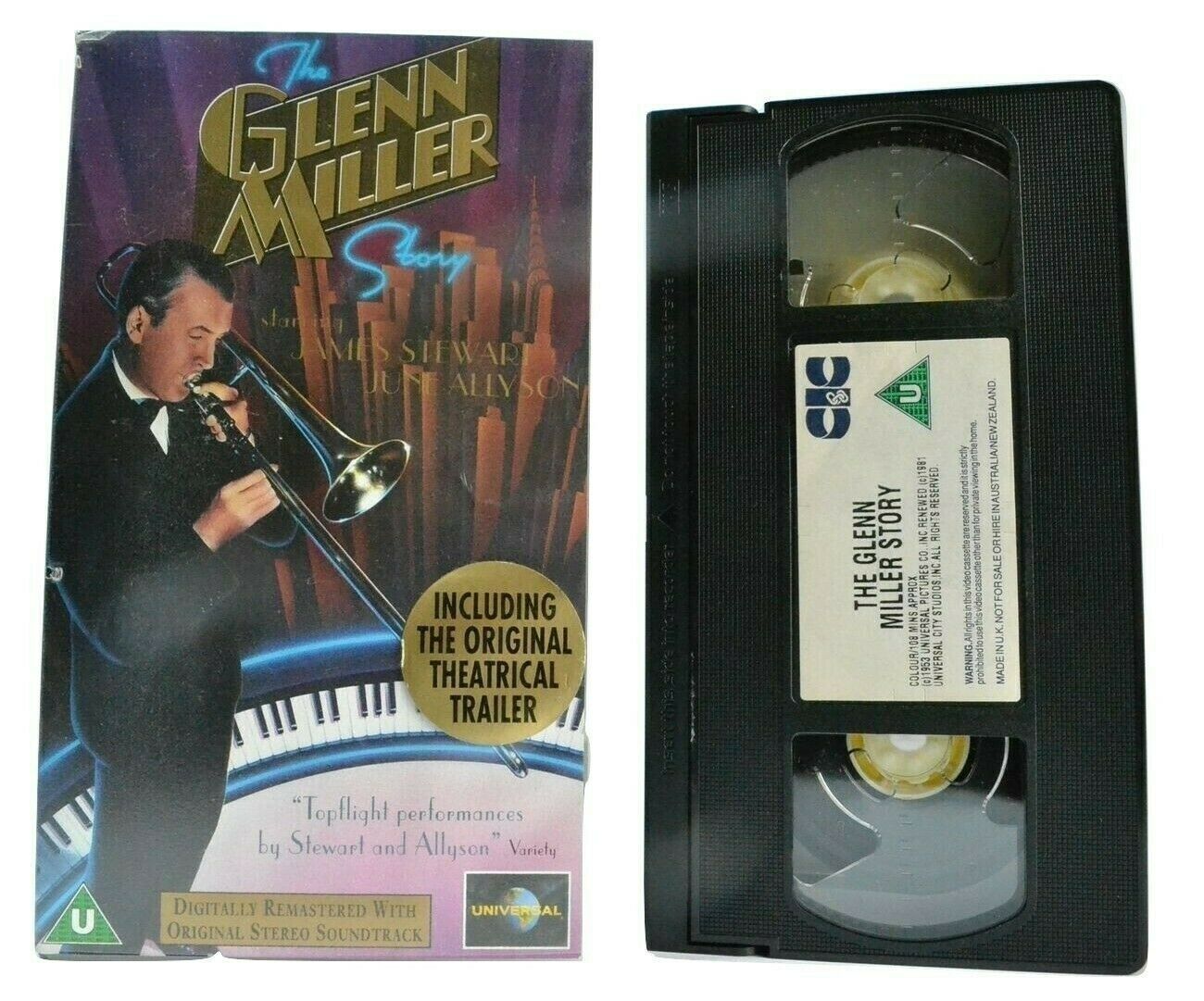 The Glenn Miller Story (1953): Drama [Digitally Remastered] James Stewart - VHS-