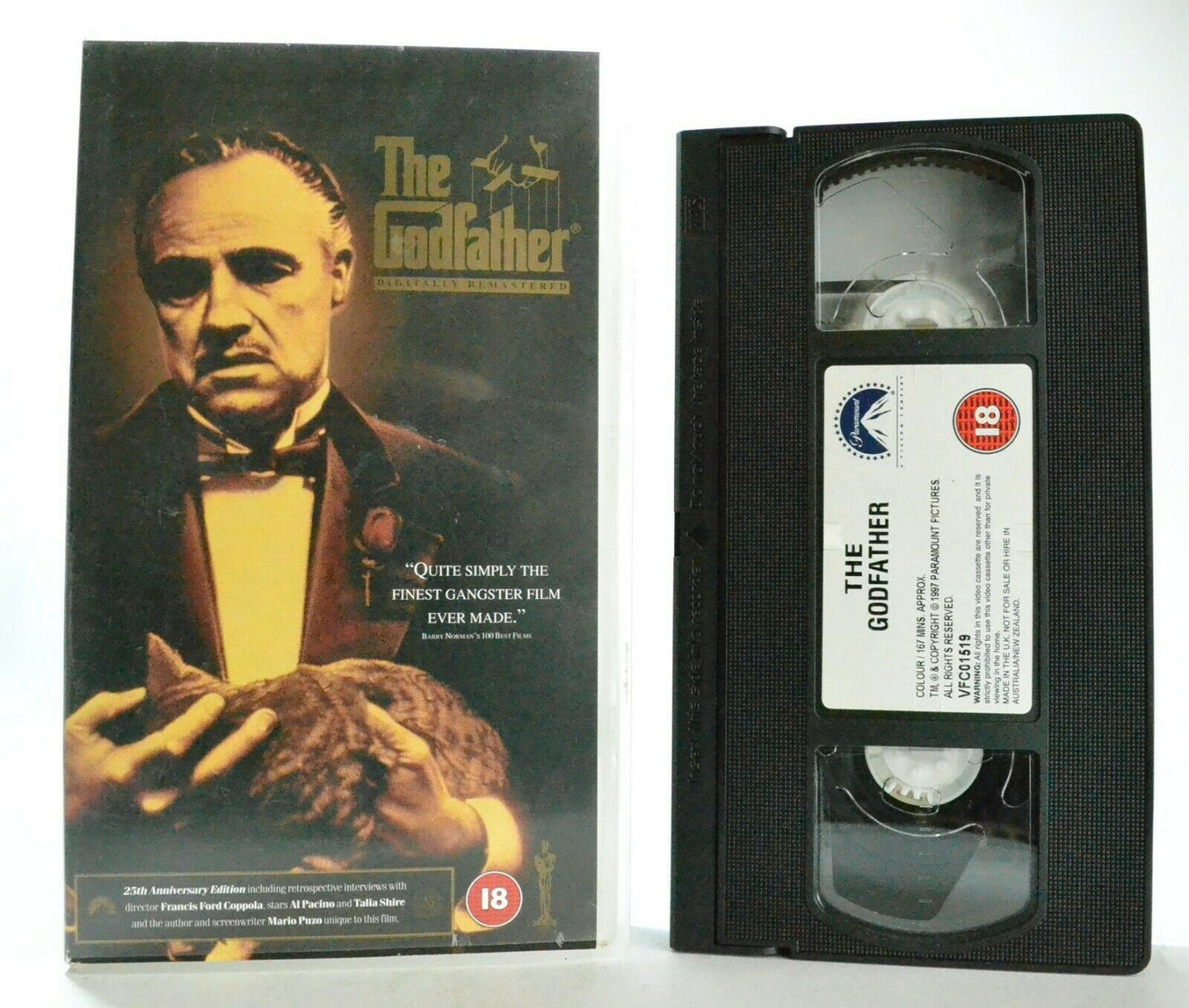 The Godfather: Based On M.Puzo Novel - Crime Drama (1972) - Marlon Brando - VHS-