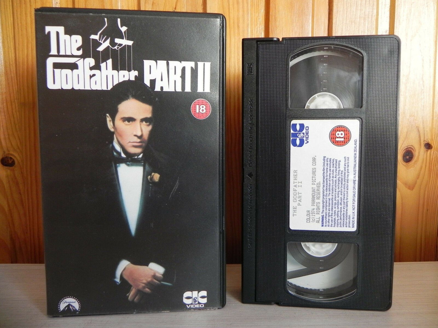 The Godfather Part 2 - CIC Release - Classic Crime - Drama Video - Al Pacino VHS-