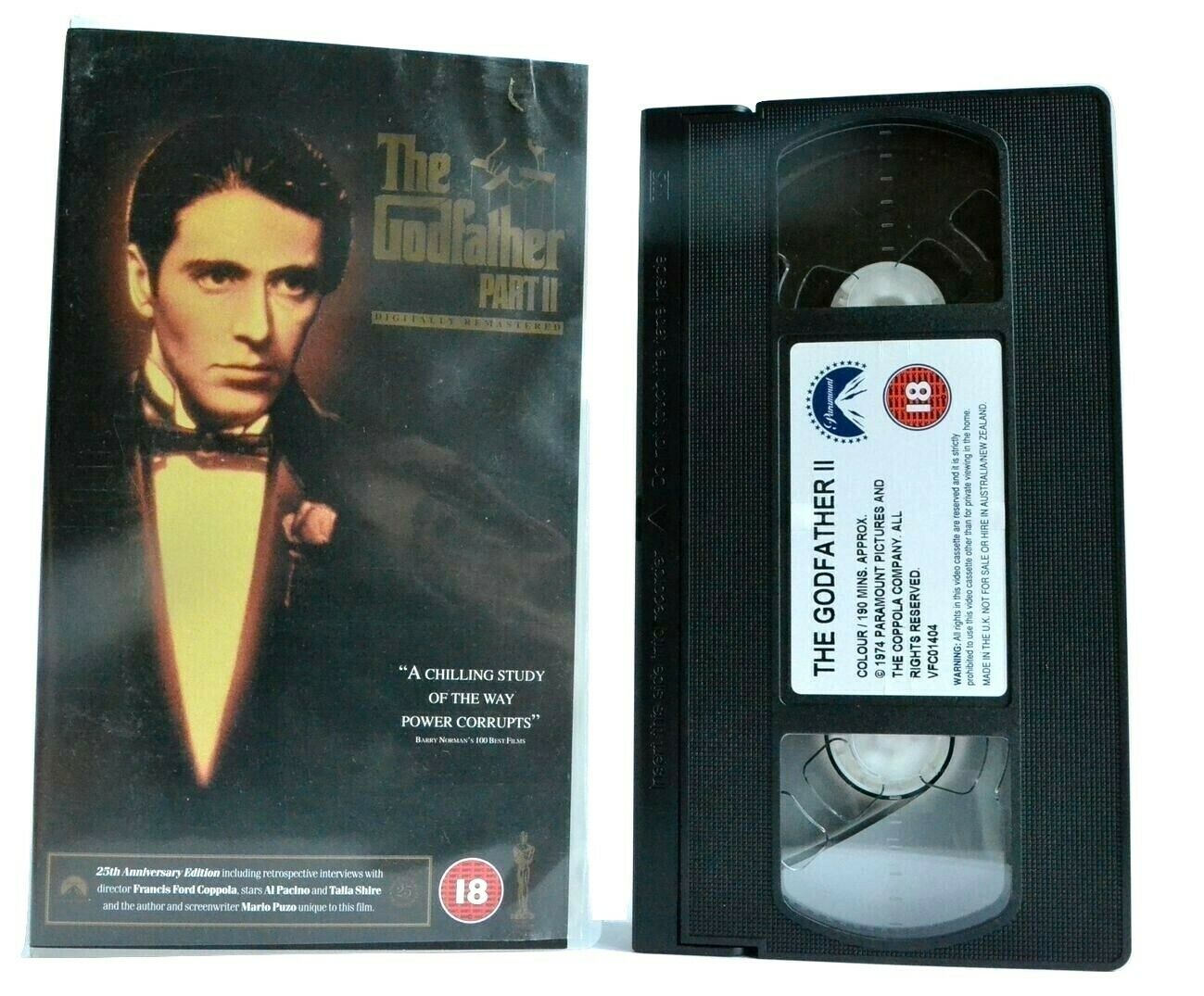 The Godfather, Part 2: Digitally Remastered - Crime Drama - Robert De Niro - VHS-