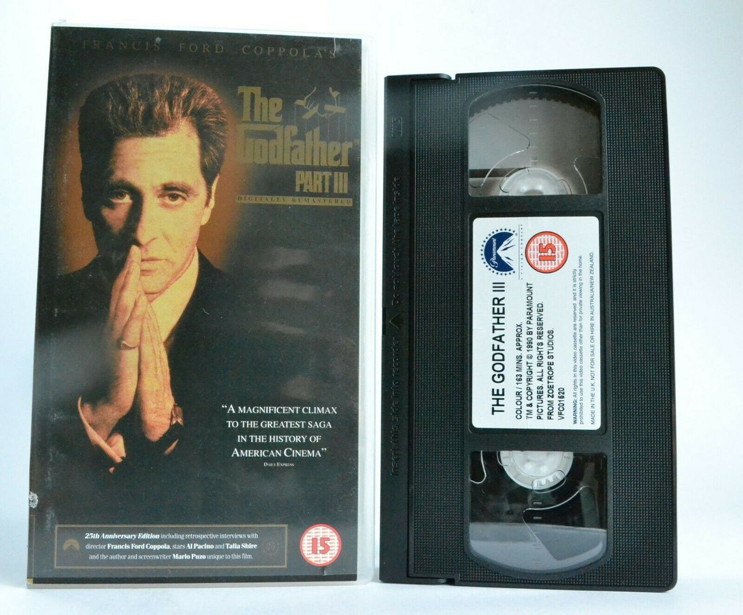 The Godfather, Part 3: Digitally Remastered - Crime Drama - Al Pacino - Pal VHS-