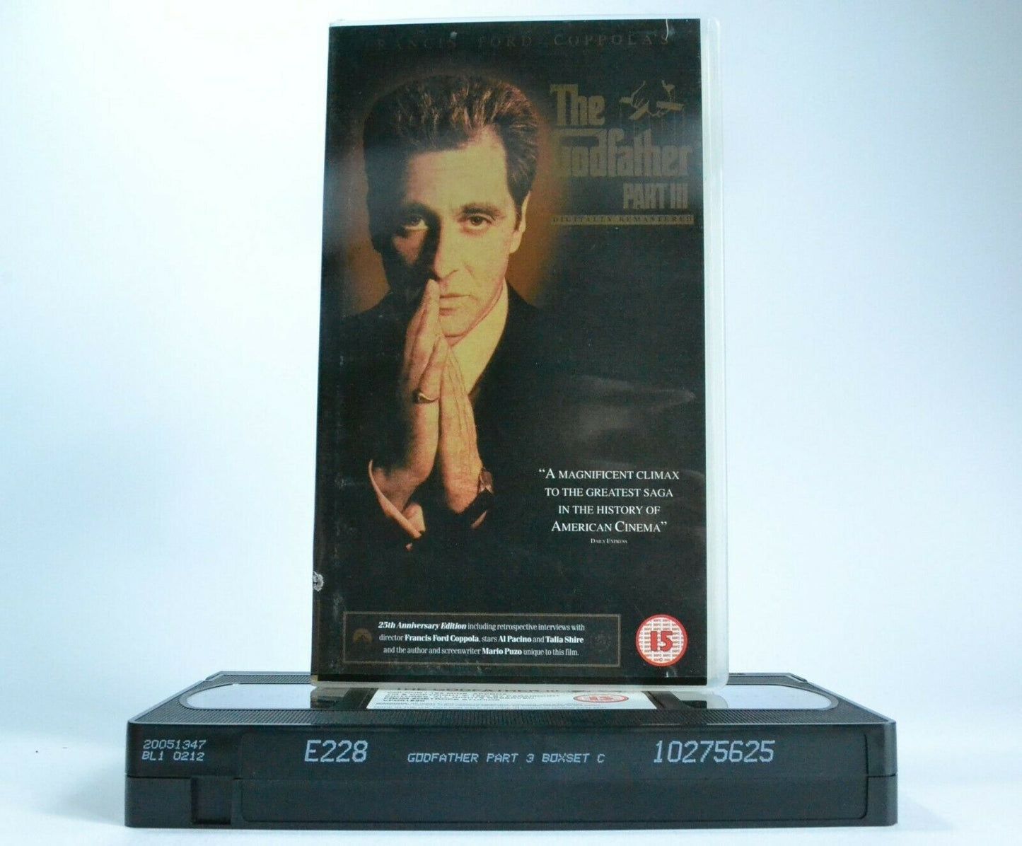 The Godfather, Part 3: Digitally Remastered - Crime Drama - Al Pacino - Pal VHS-