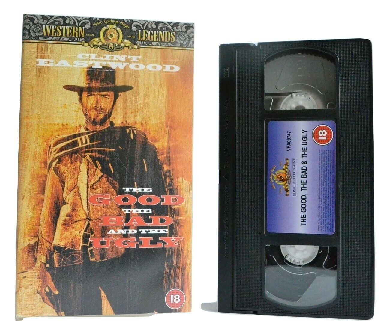 The Good, The Bad And The Ugly: Italian Spaghetti Western - C.Eastwood - Pal VHS-