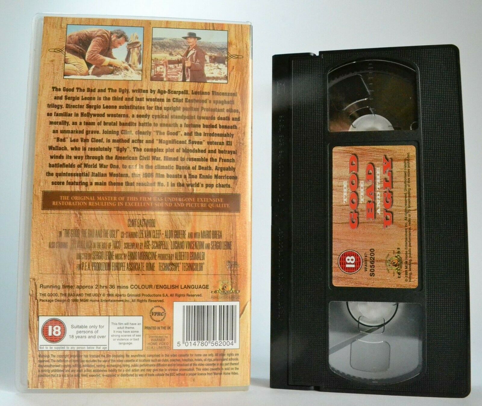 The Good, The Bad And The Ugly [Sergio Leone]: Western - Clint Eastwood - VHS-