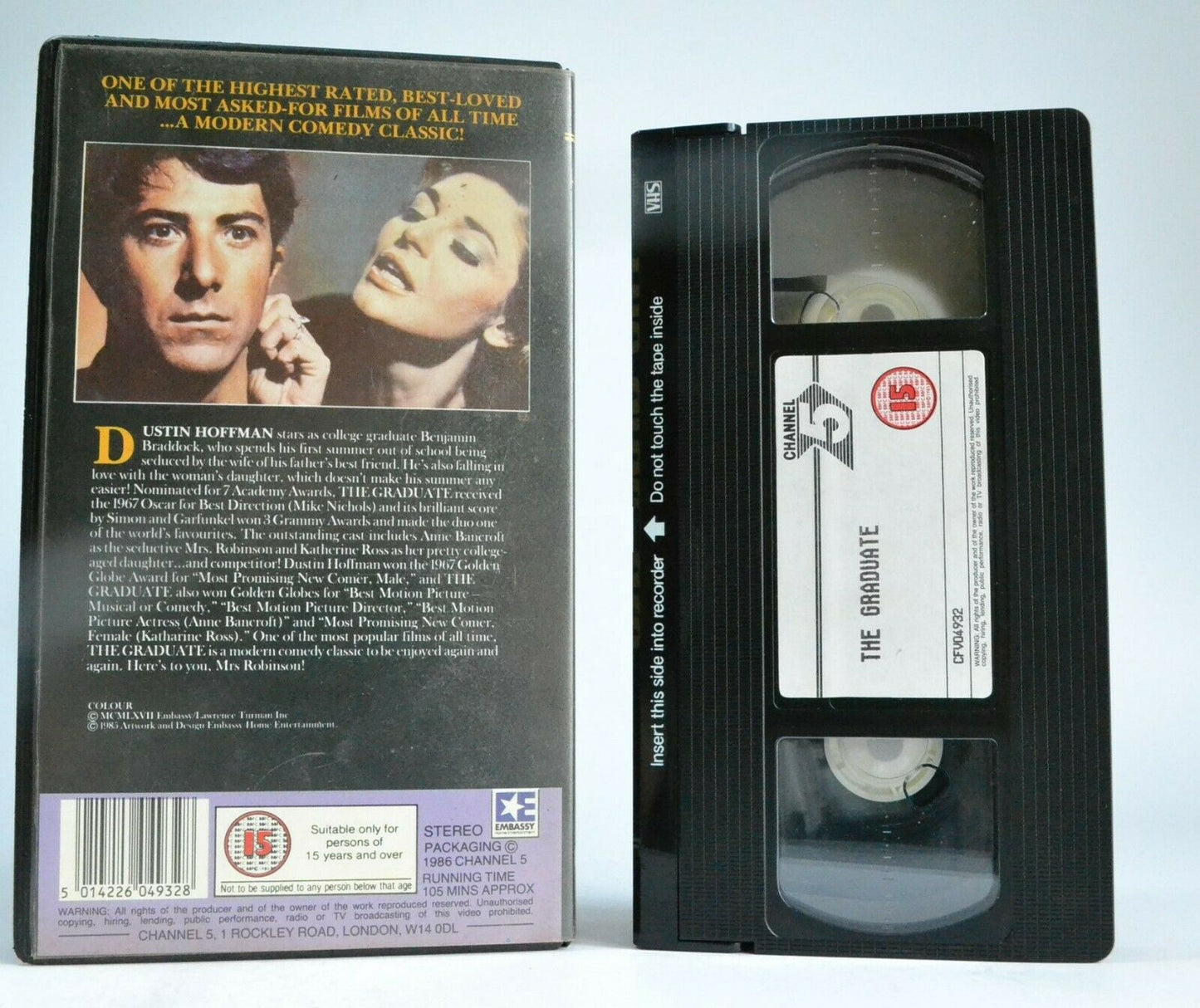 The Graduate (1967): Mom/Daughter Love Triangle - Anne Bancroft/D.Hoffman - VHS-